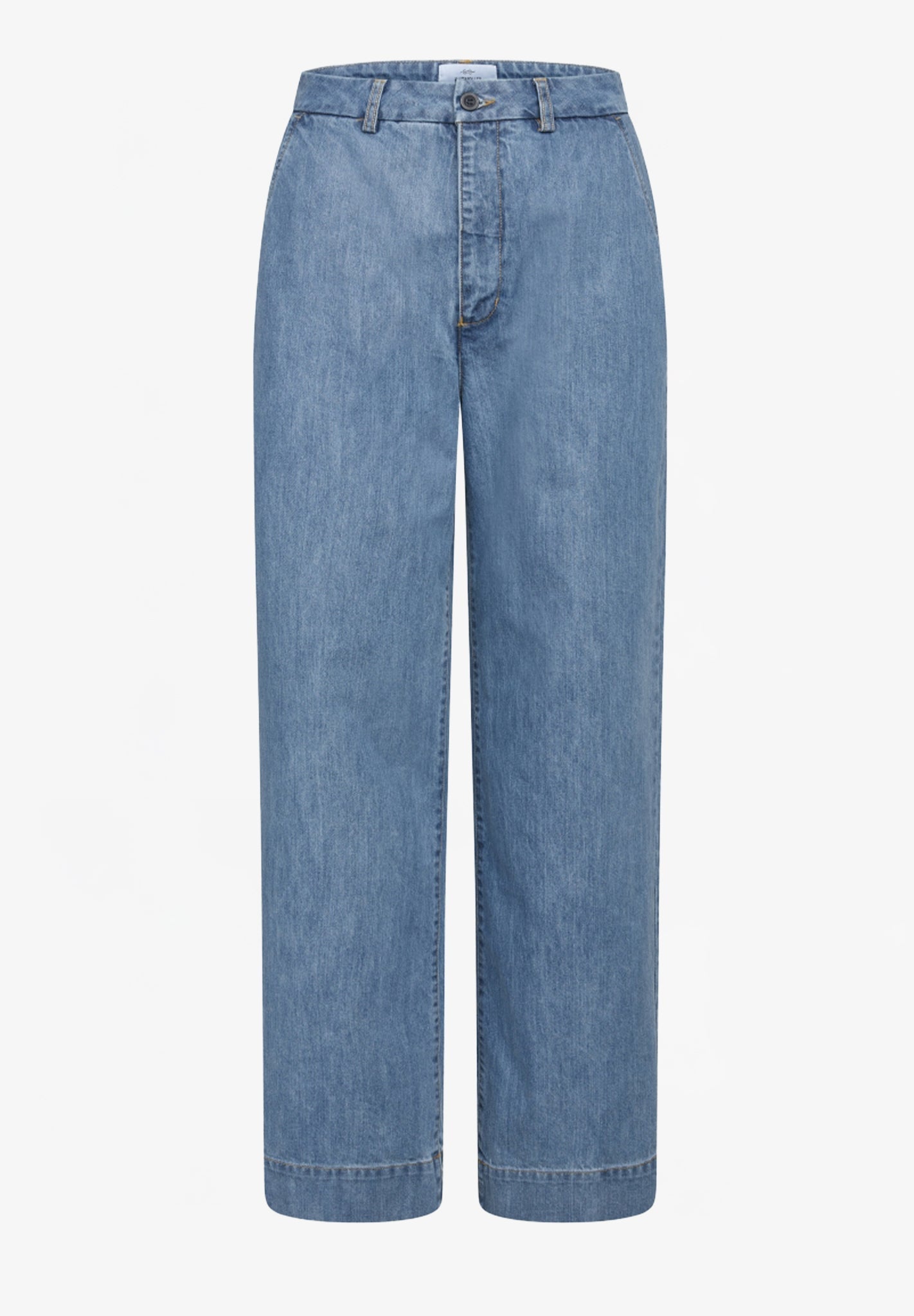 KLITMOLLER COLLECTIVE - Lydia Denim Pants - Light Blue Stonewash - BACKYARD