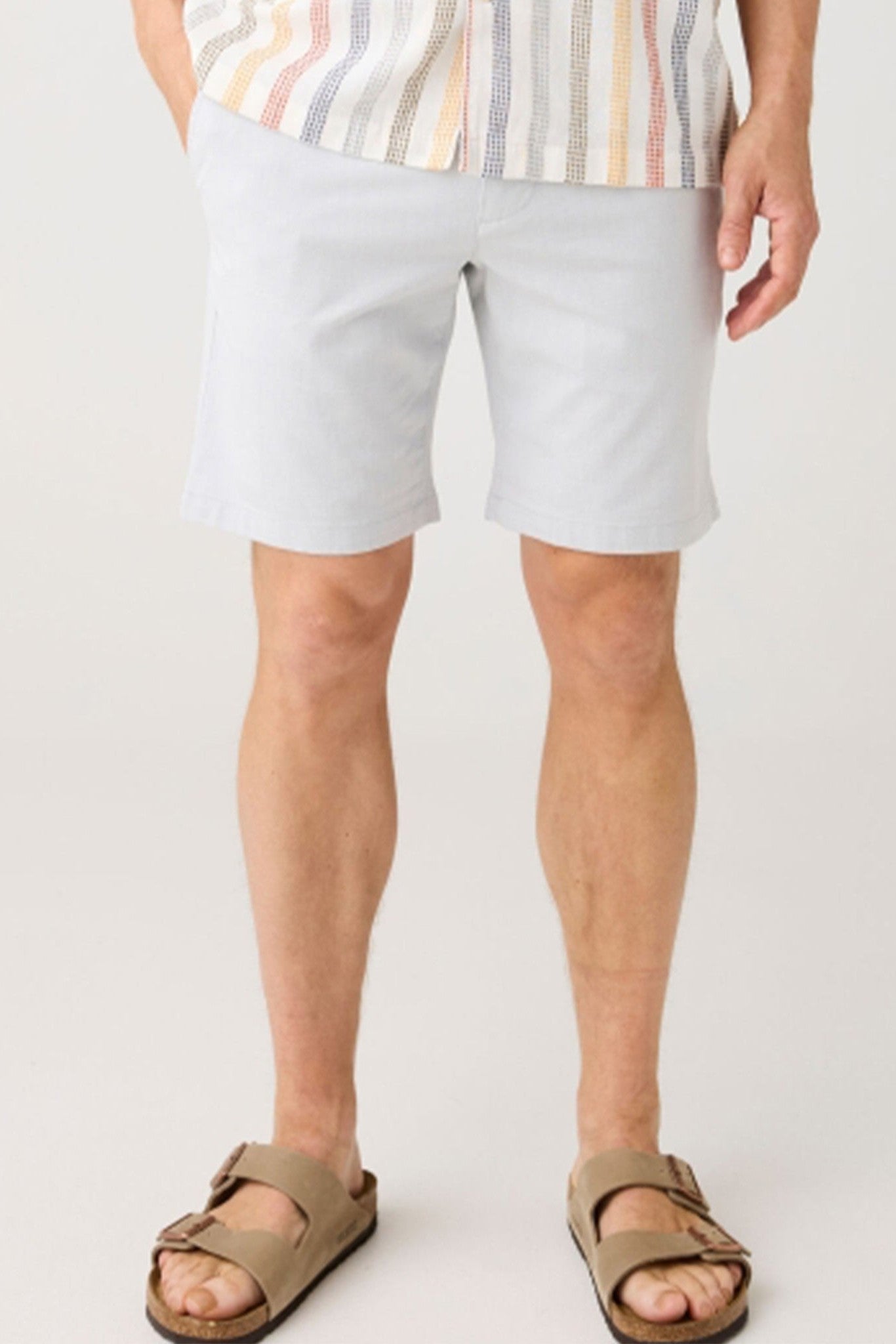 KNOWLEDGE COTTON - Chuck Regular Twill Shorts - Ultimate Grey - BACKYARD