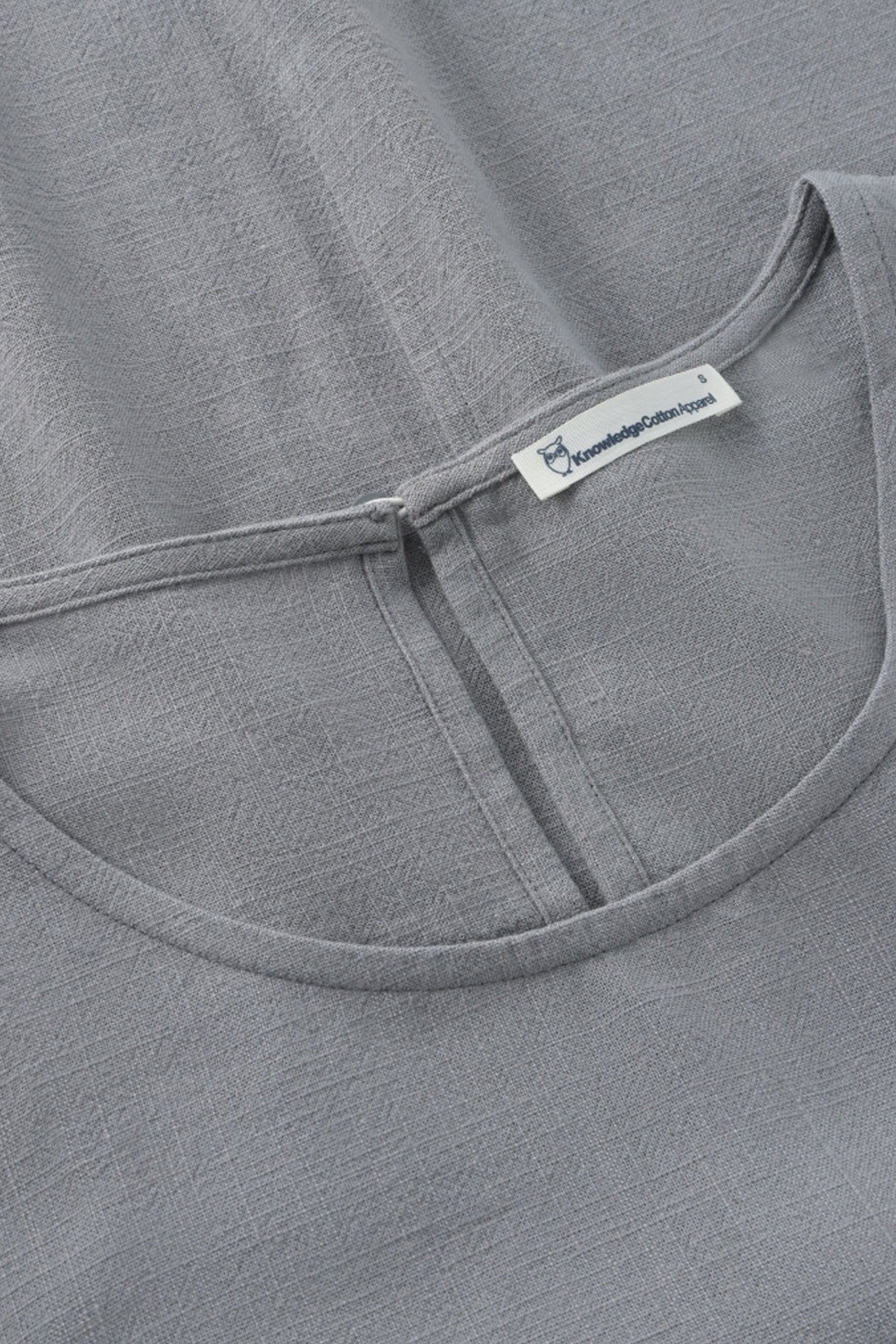 KNOWLEDGE COTTON - Linen - Mix Top - Ultimate Grey - BACKYARD
