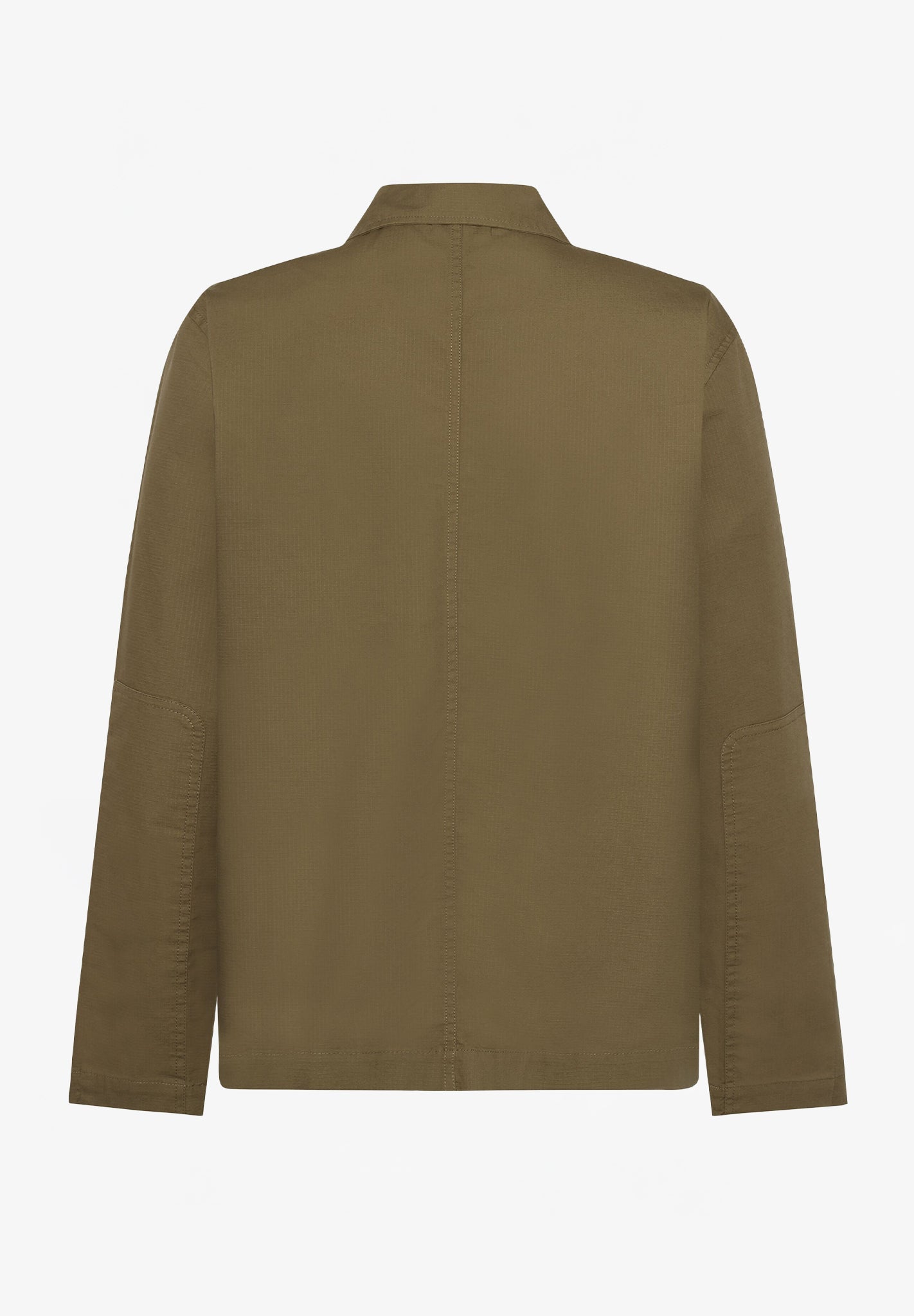 KNOWLEDGE COTTON - Ribstop Overshirt - Burned Olive - BACKYARD