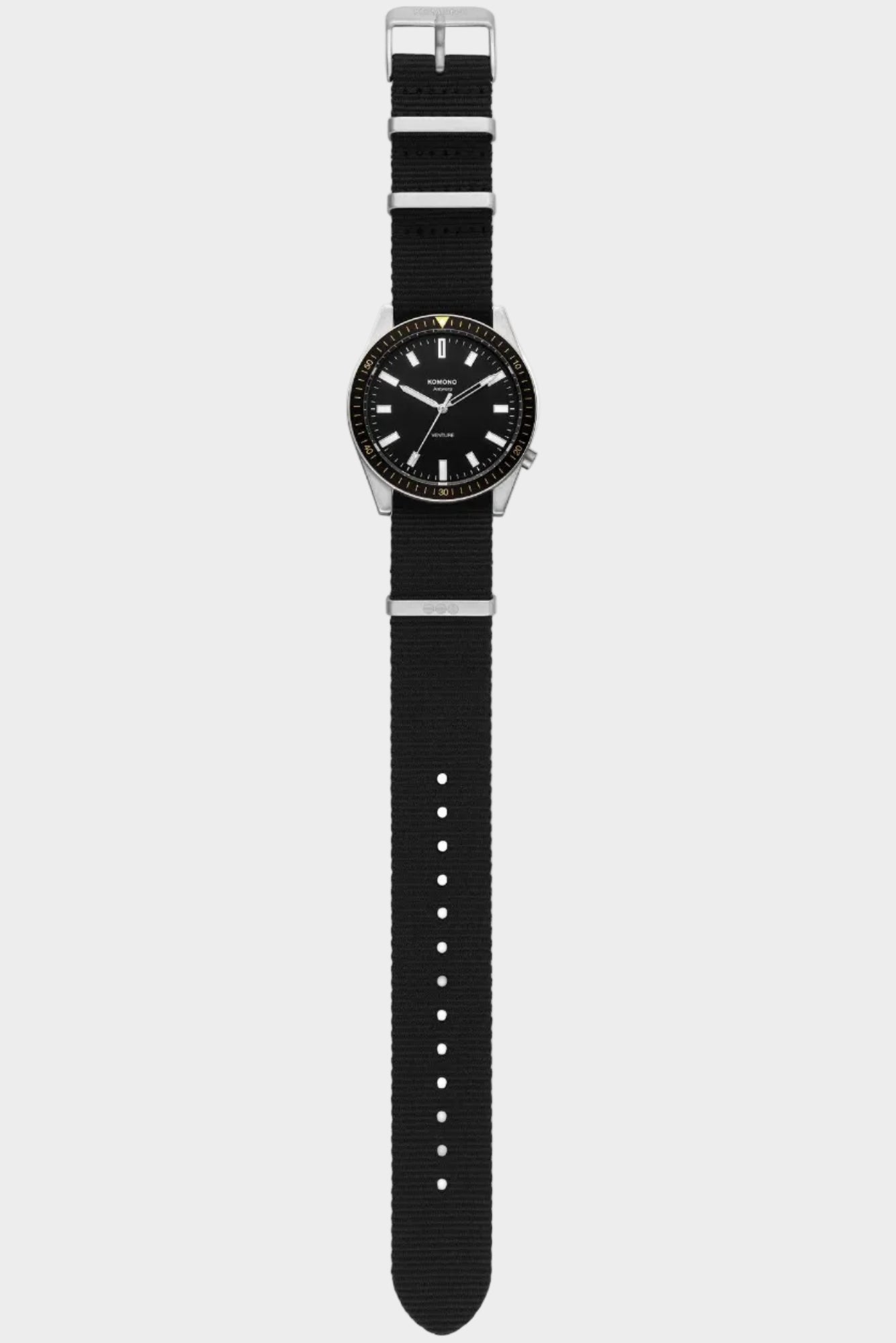 KOMONO-Ray Venture-Nato Silver Black-BACKYARD