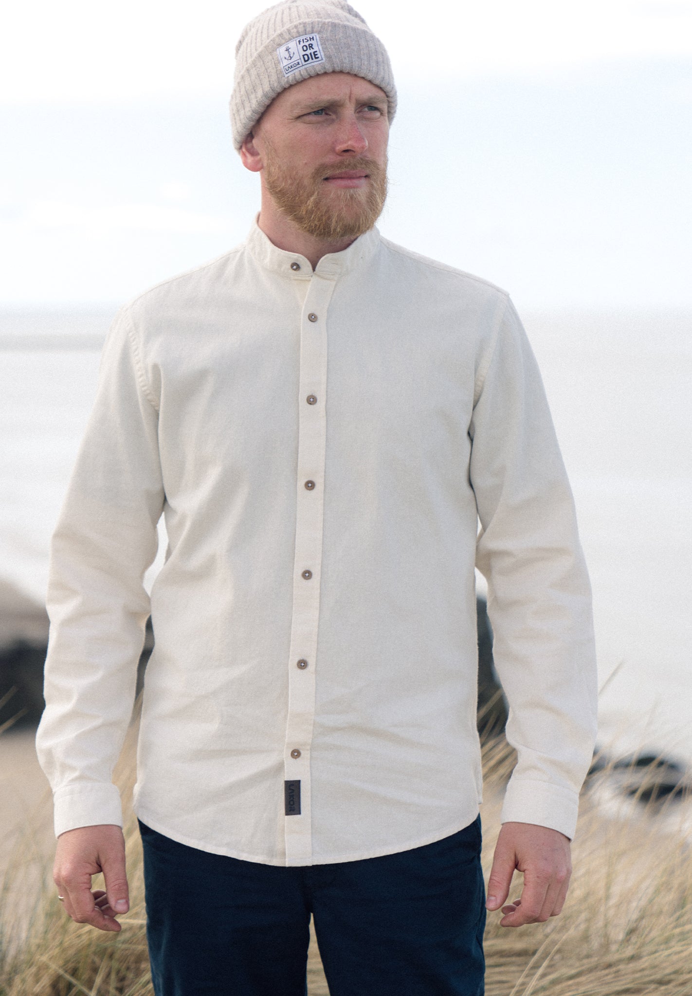LAKOR - Plain Dal Shirt - Starwhite - BACKYARD