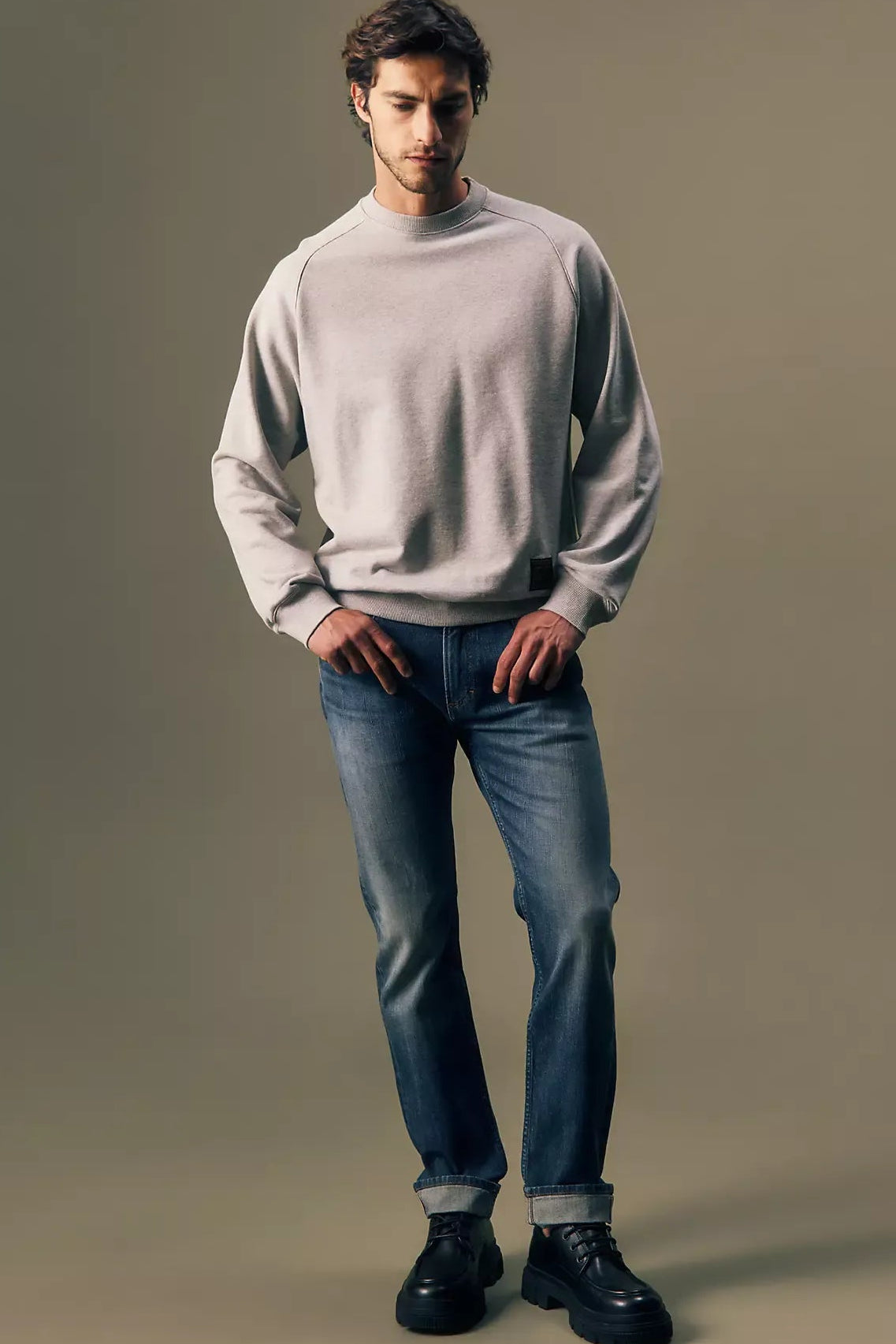 Gold Regular Crew Sweatshirt