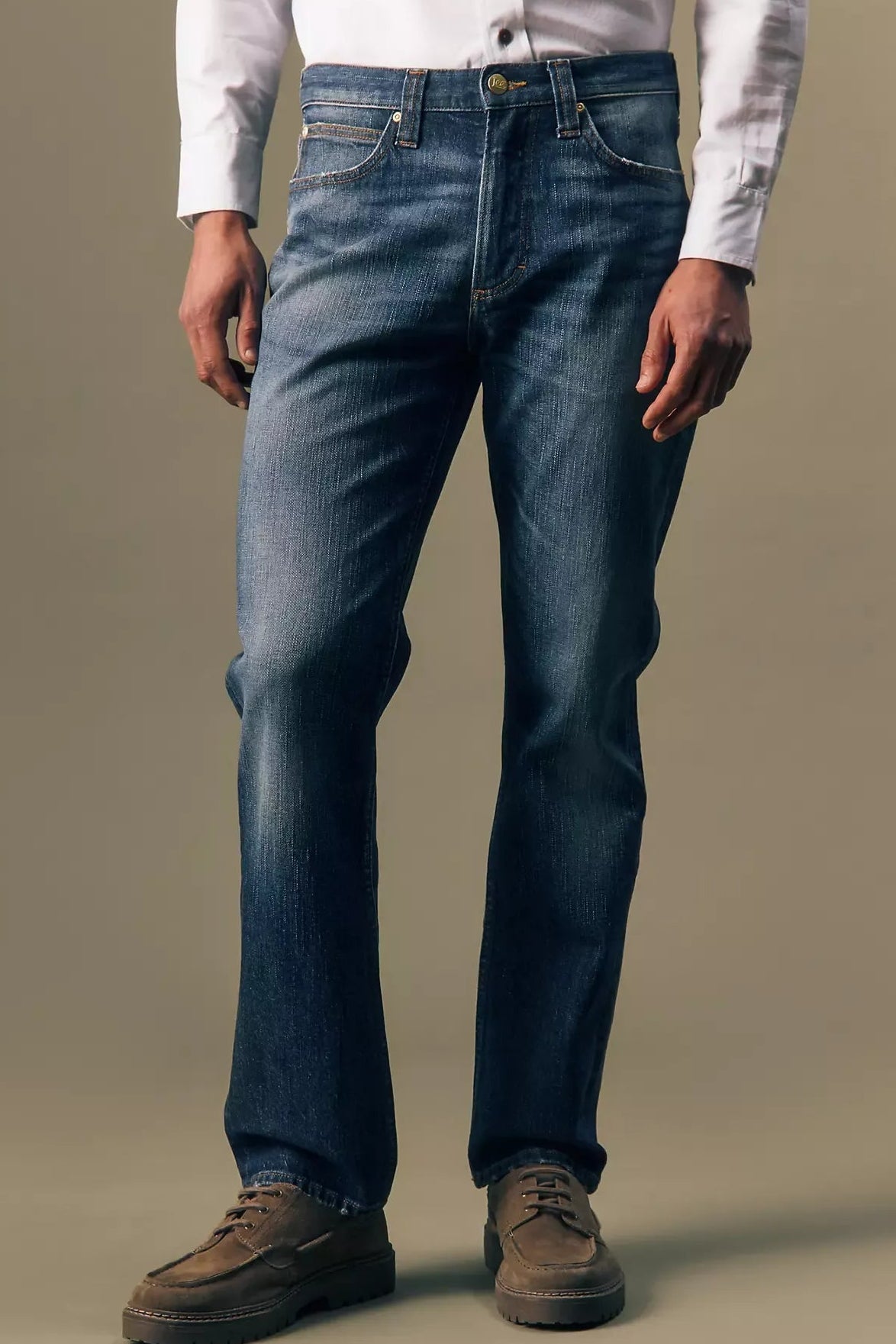 LEE-Gold Regular Straight Jeans-Gold Sunday-BACKYARD