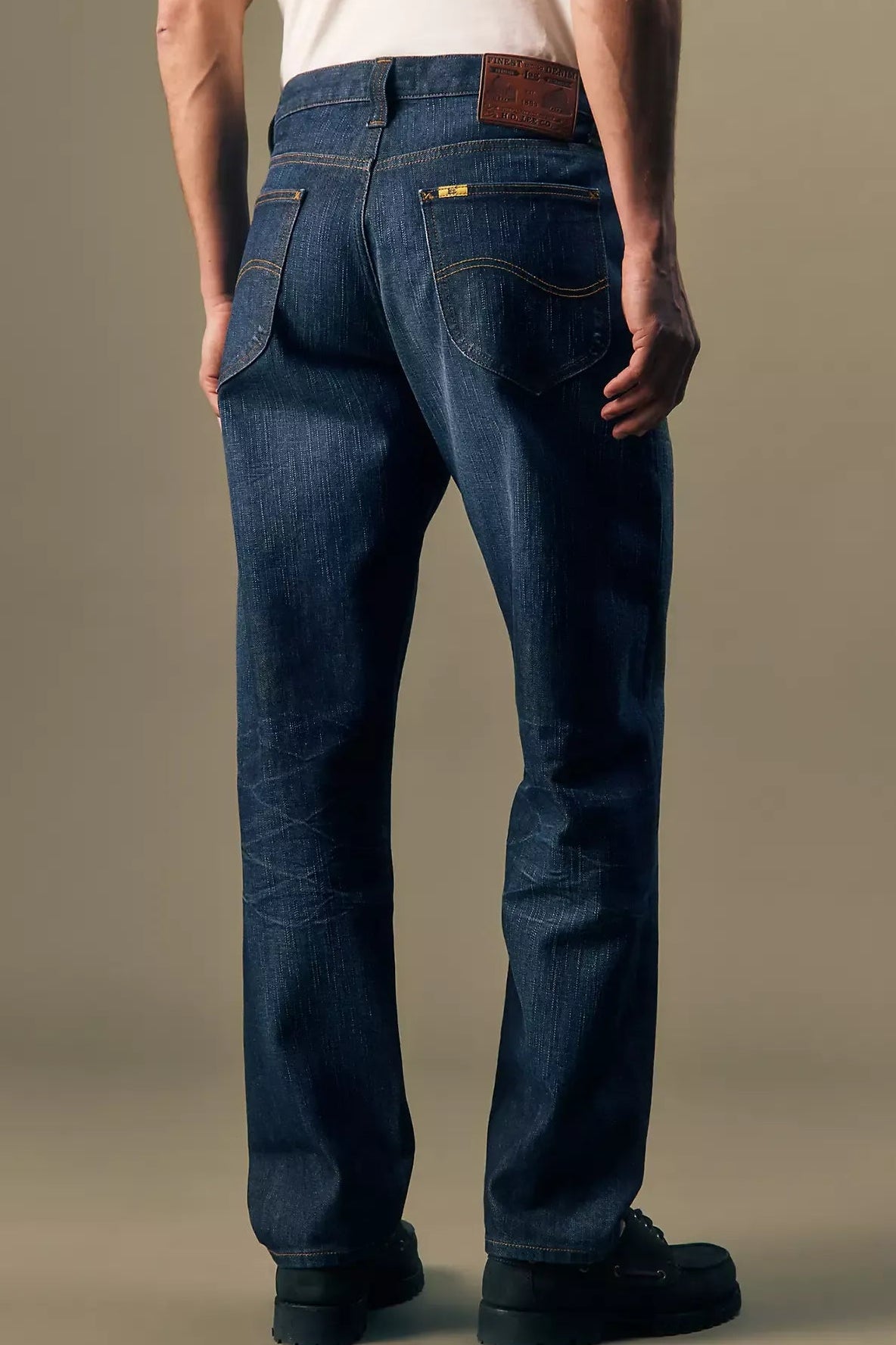 Gold Relaxed Tapered Jeans