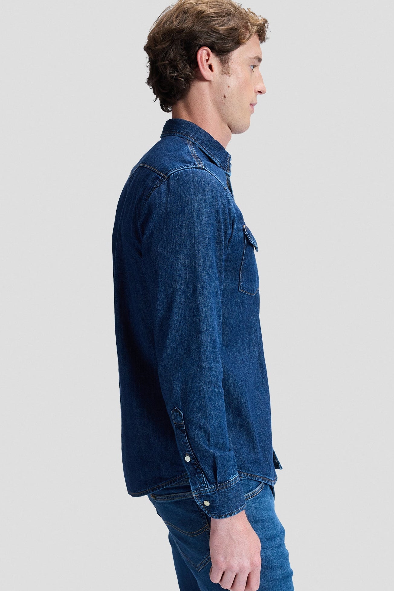 LEE - Regular Western Shirt - Rinse - BACKYARD
