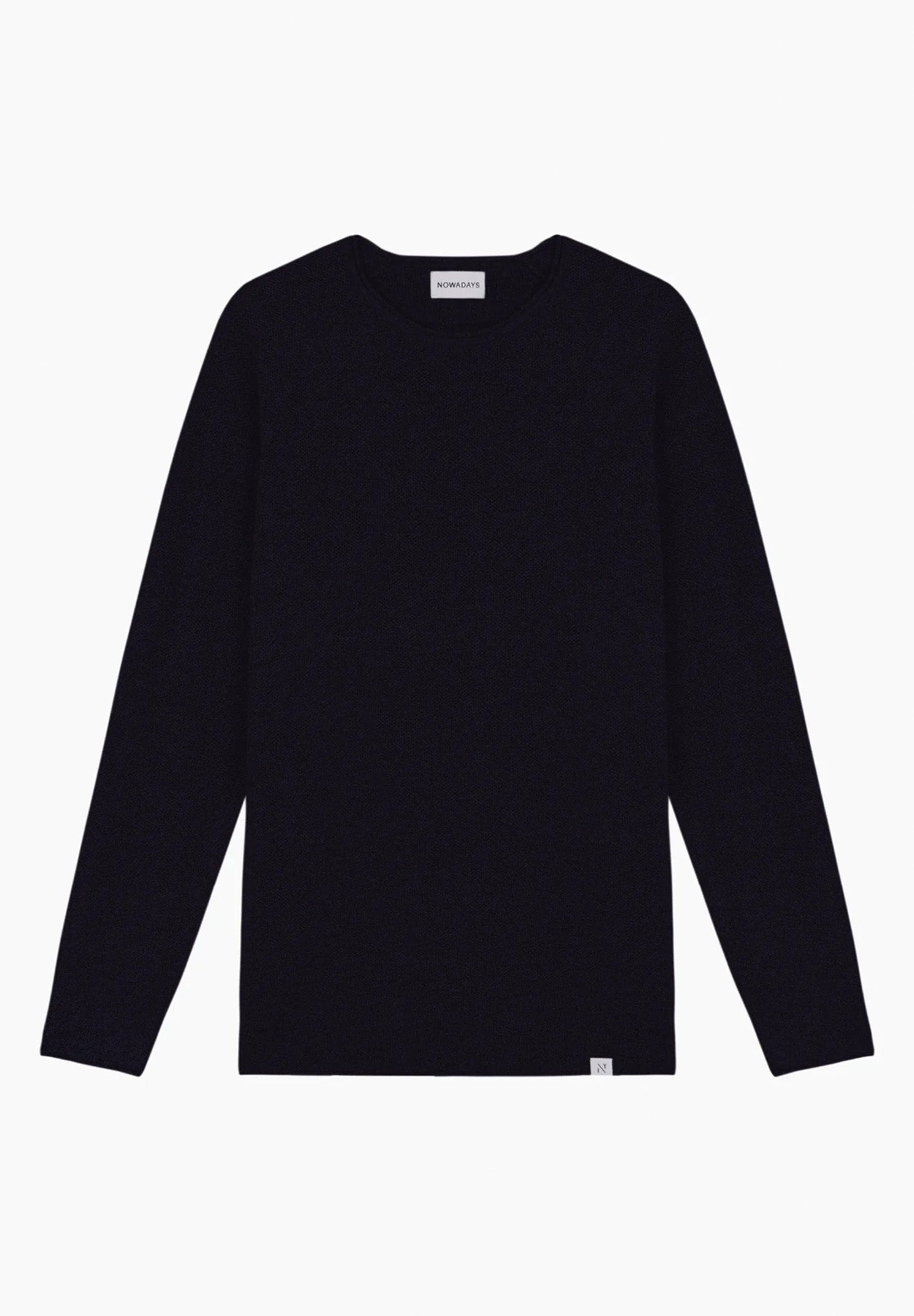 NOWADAYS - Honeycomb Crew Neck - Caviar - BACKYARD