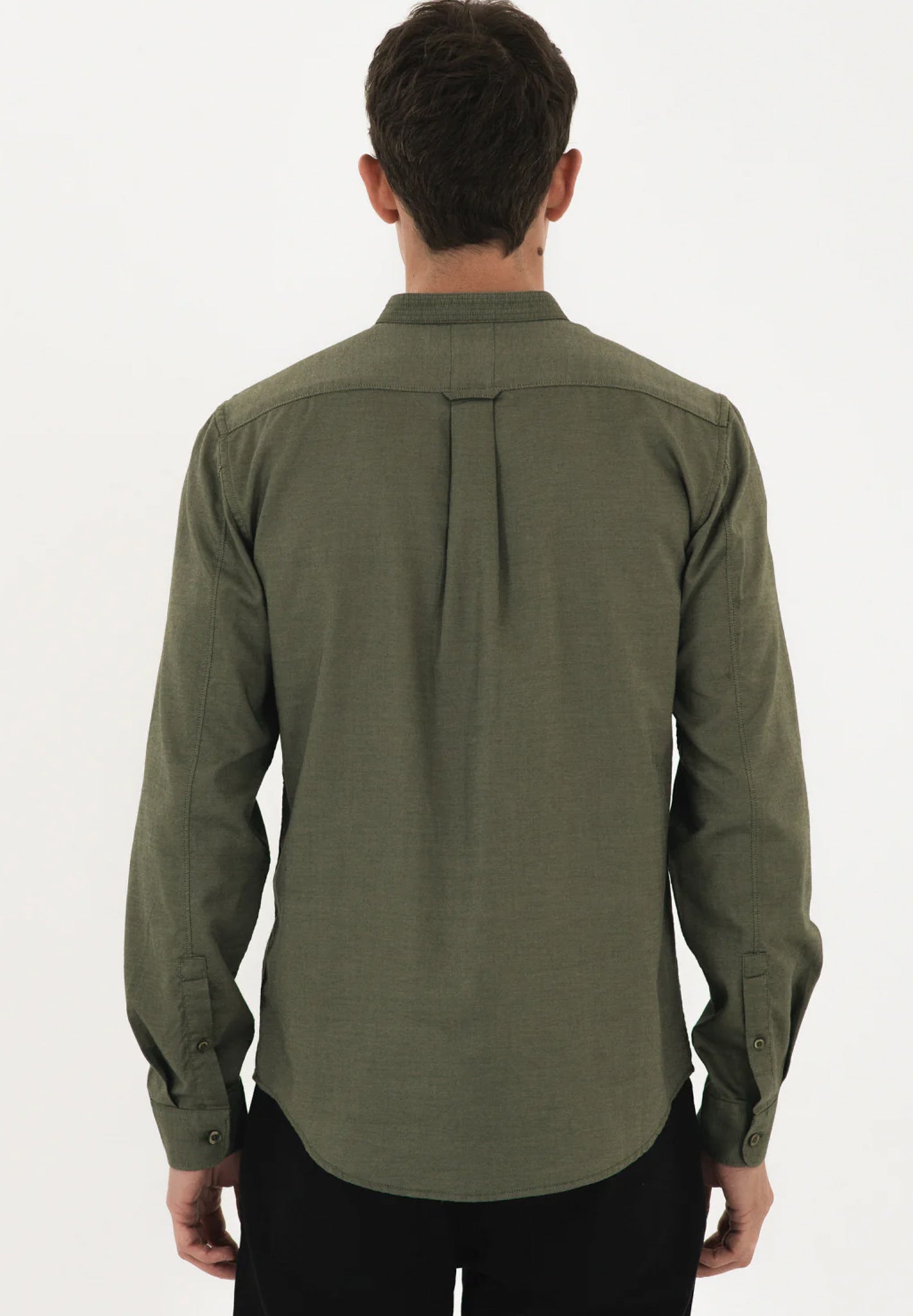 NOWADAYS - Oxford Melange Shirt - Mineral Green - BACKYARD