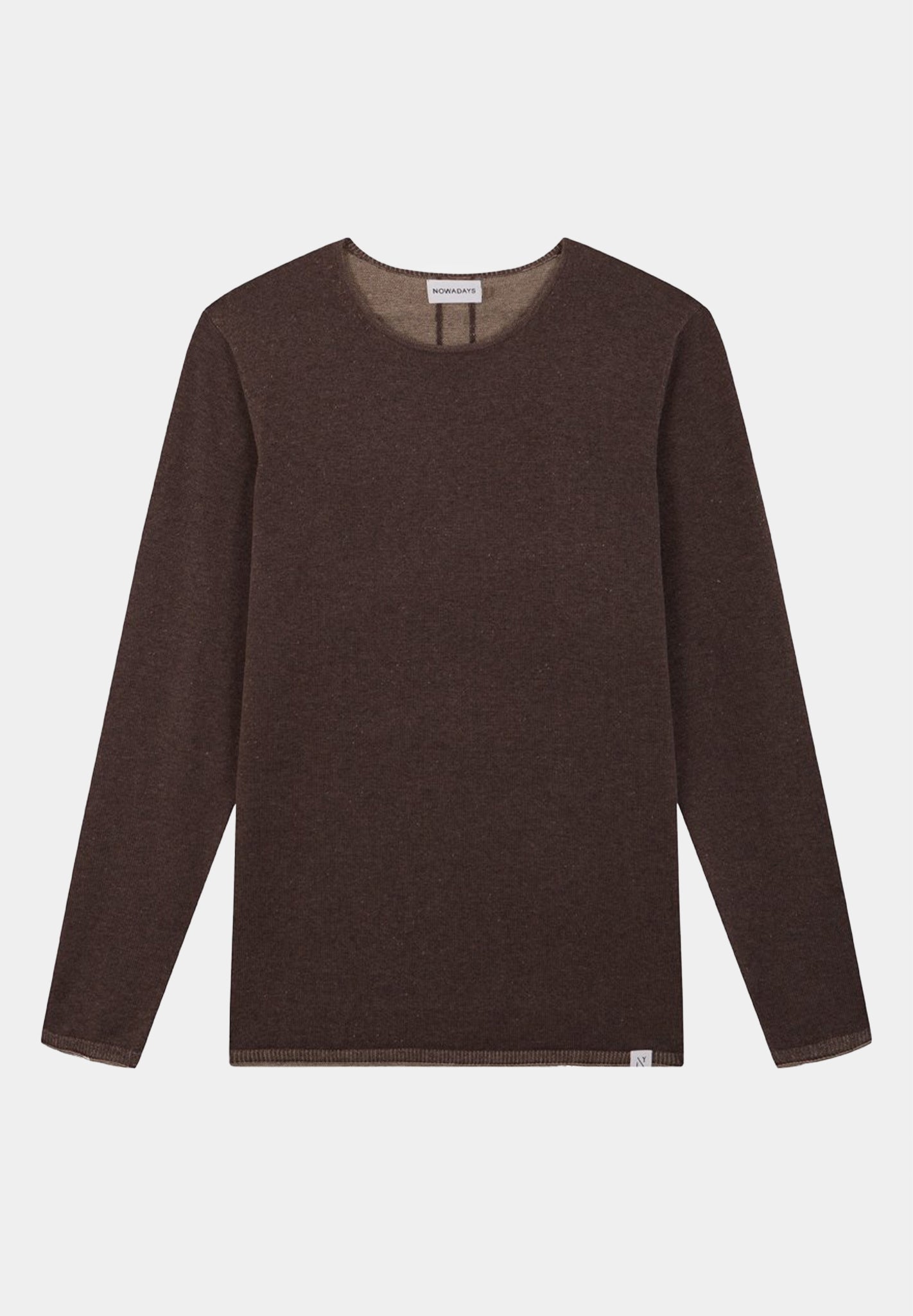 NOWADAYS - Plated Sweater - Dark Earth - BACKYARD