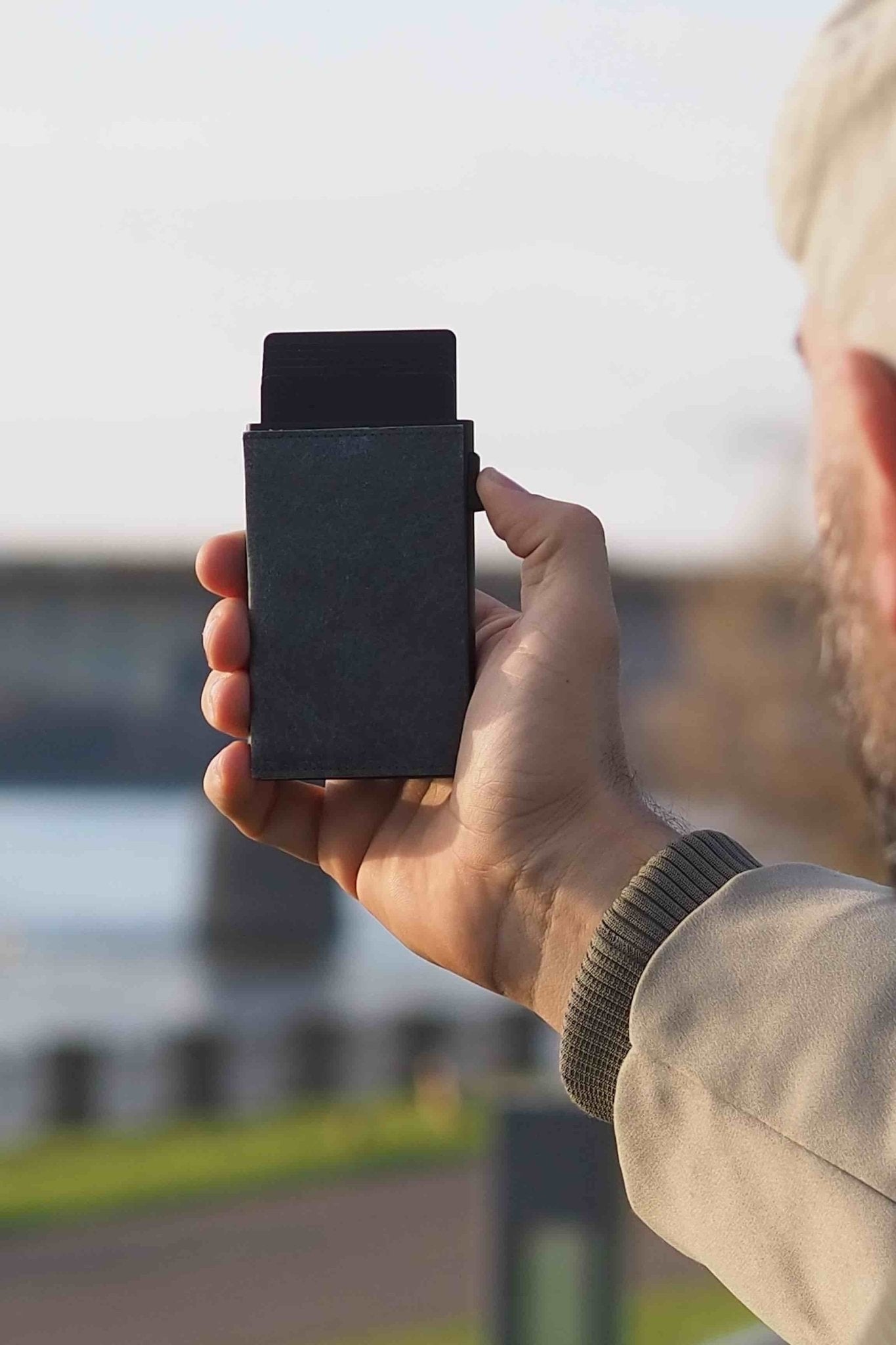 PAPRCUTS - RFID Alu Kartenetui - Just Black - BACKYARD