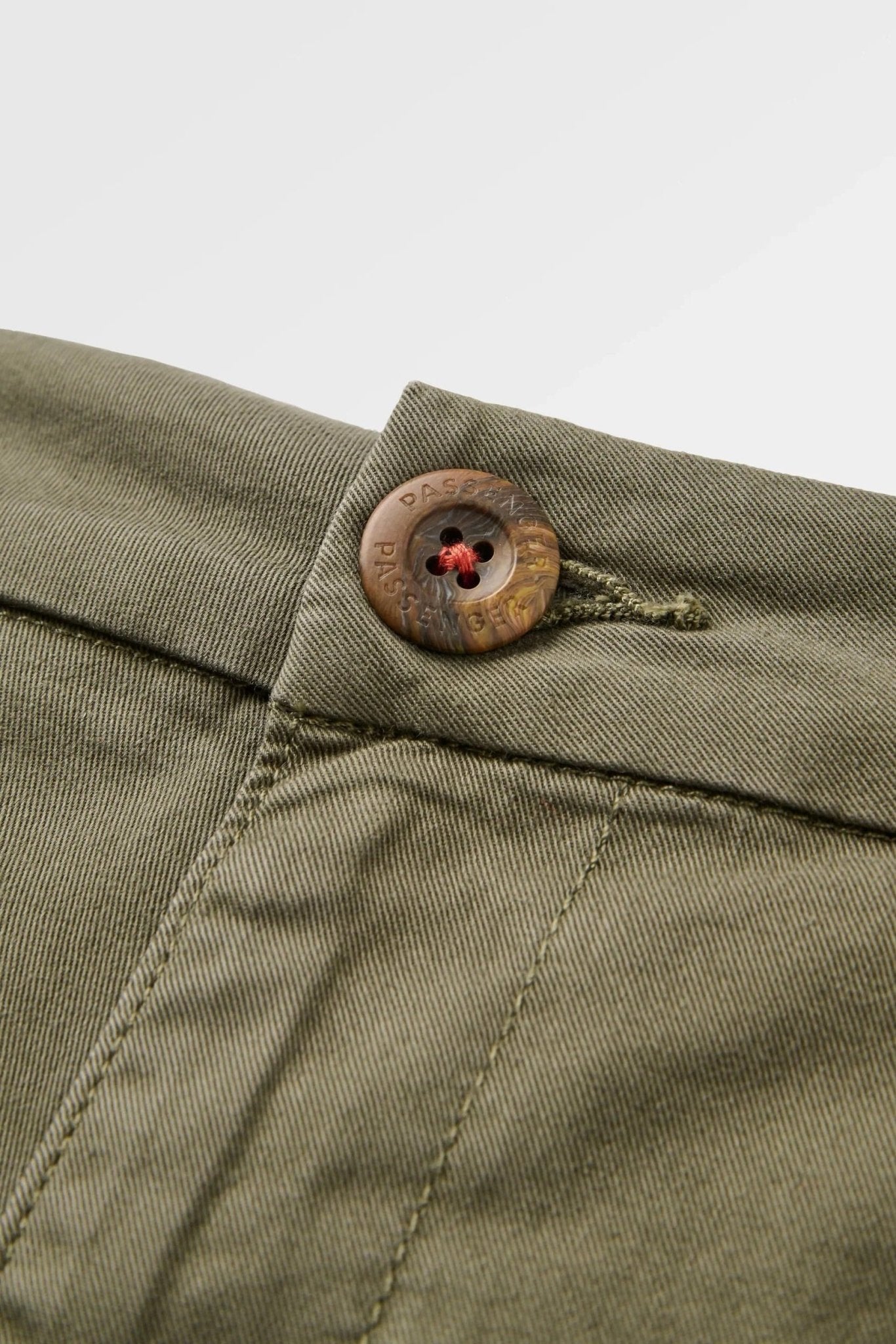 PASSENGER - 365 Organic Cotton Shorts 2.0 - Dusty Olive - BACKYARD