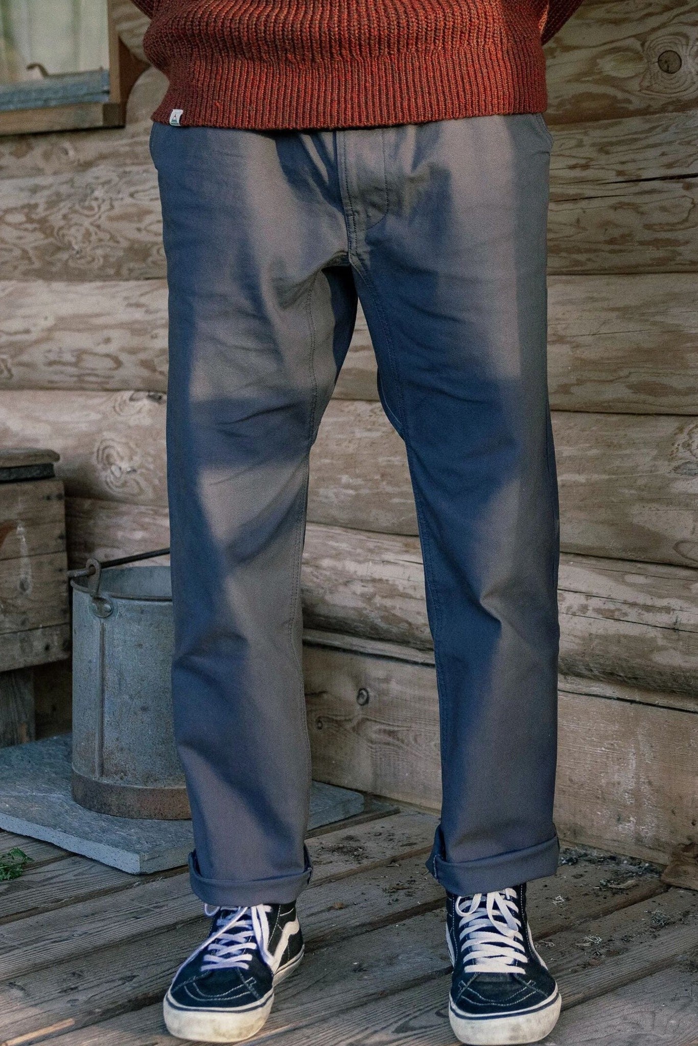 PASSENGER - Adventurer Organic Canvas Trouser - Charcoal - BACKYARD