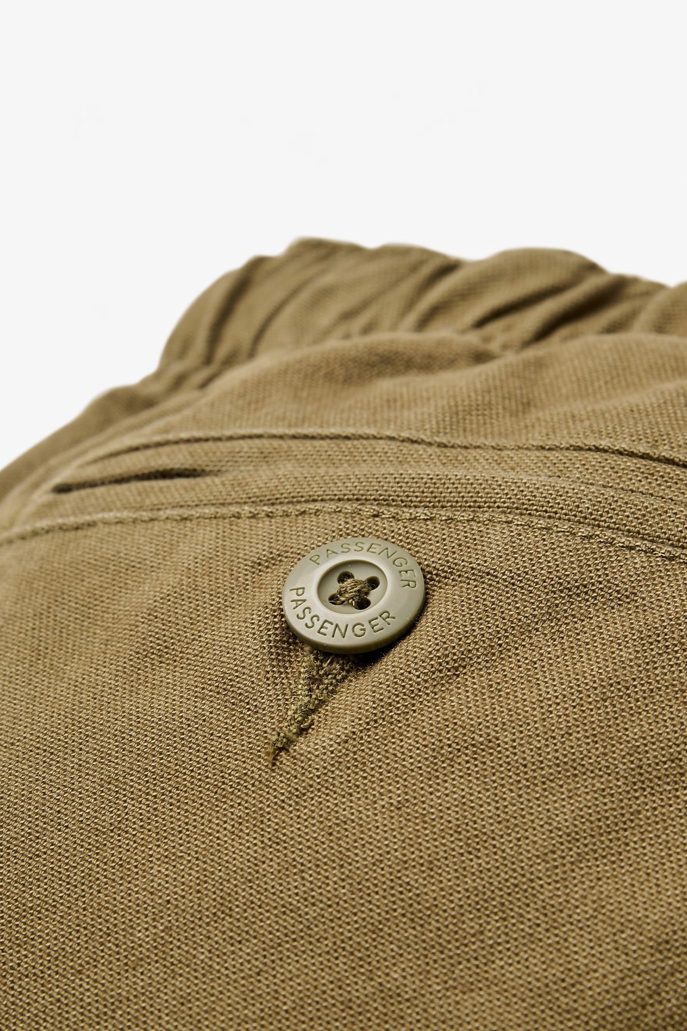 PASSENGER - Adventurer Organic Canvas Trouser - Dark Olive - BACKYARD