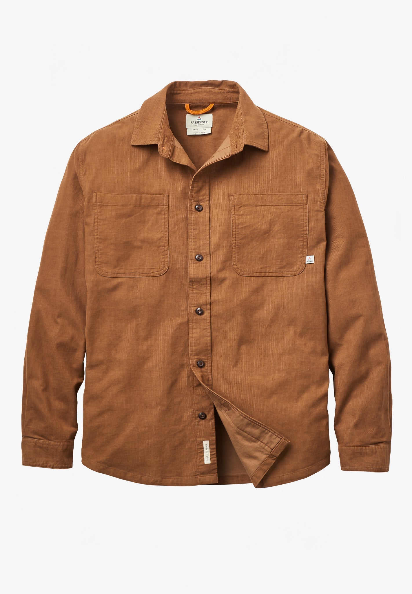 PASSENGER - Backcountry Cord Light Shirt - Caramel - BACKYARD