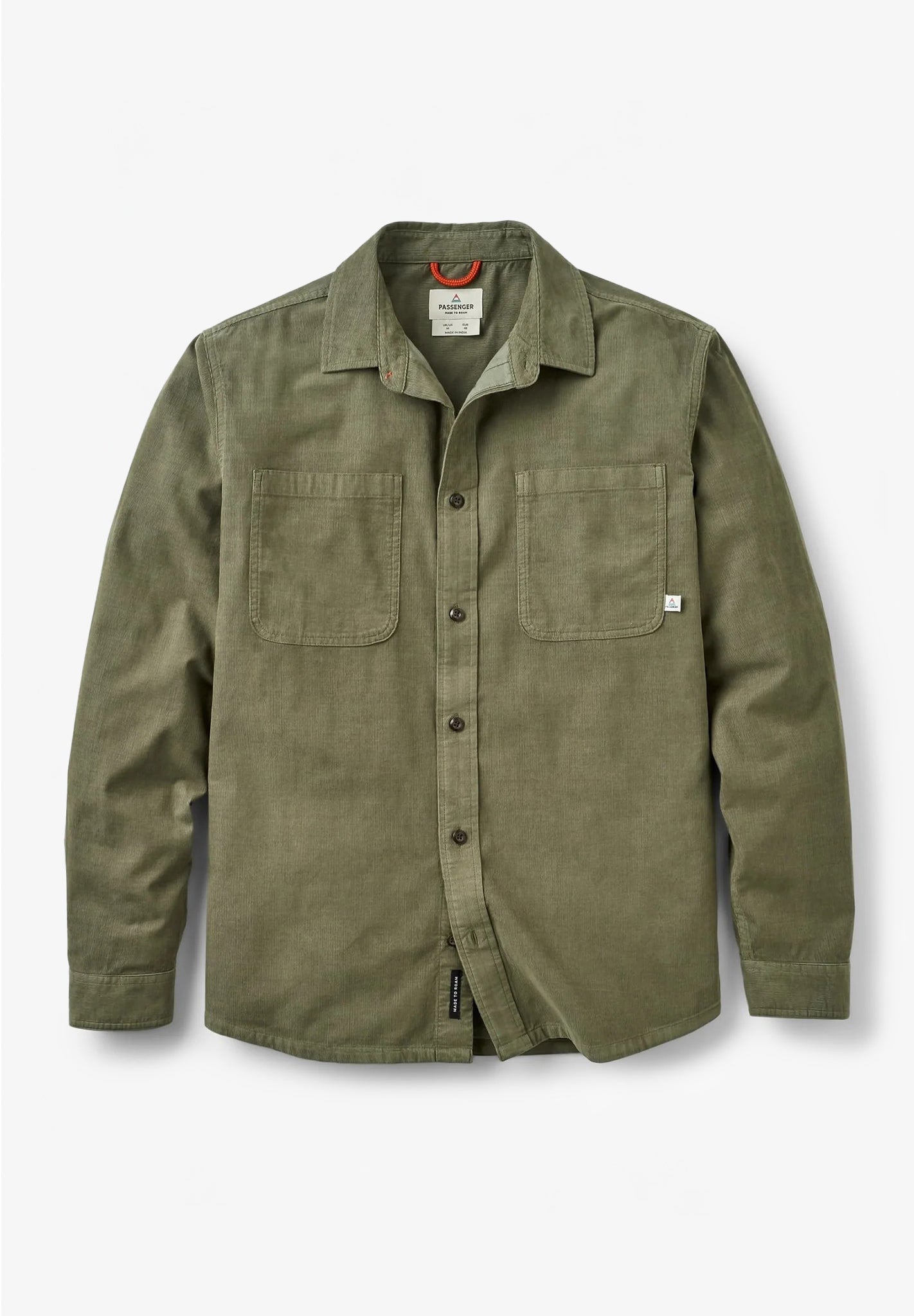 PASSENGER - Backcountry Cord Light Shirt - Dusty Olive - BACKYARD