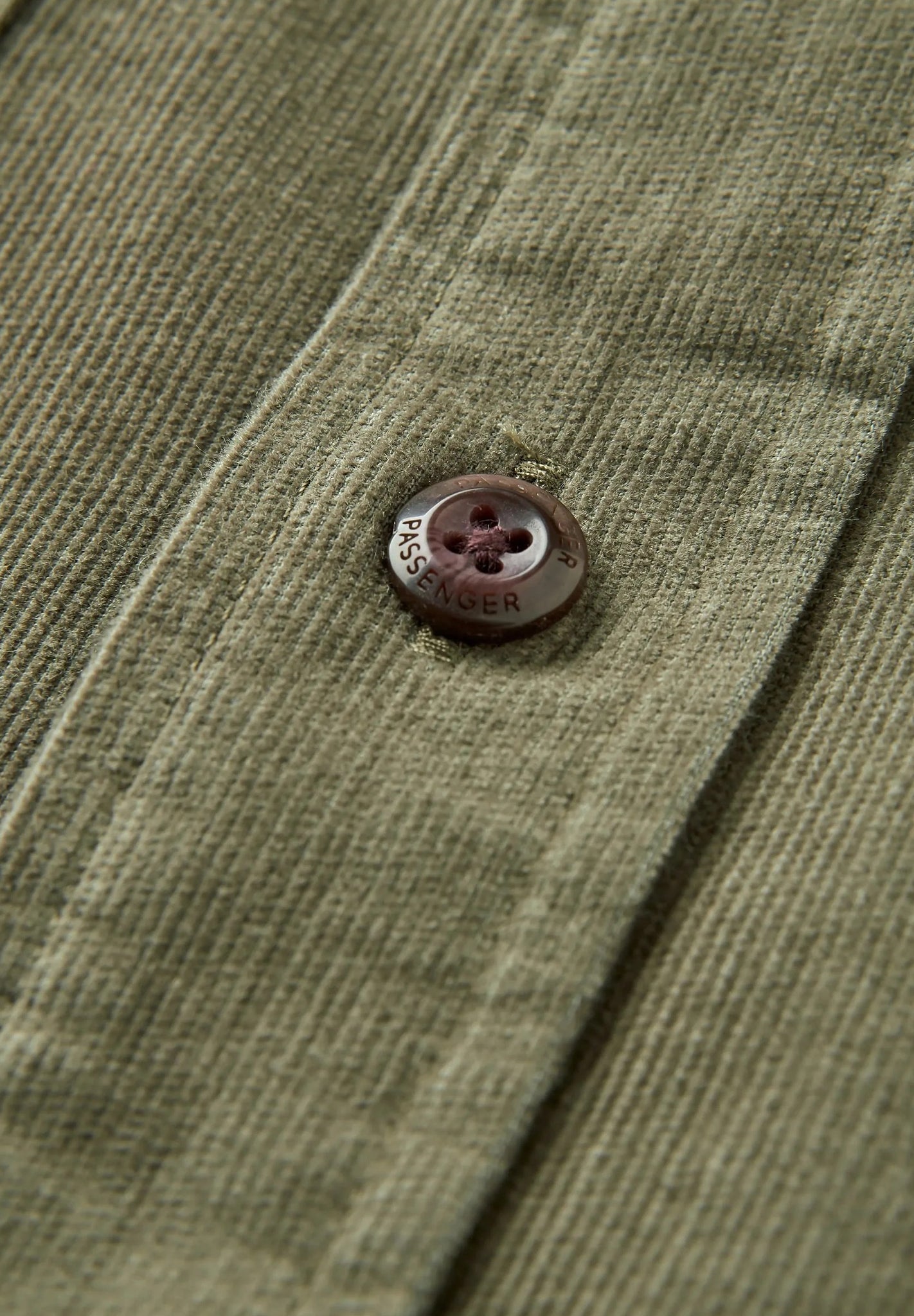 PASSENGER - Backcountry Cord Light Shirt - Dusty Olive - BACKYARD