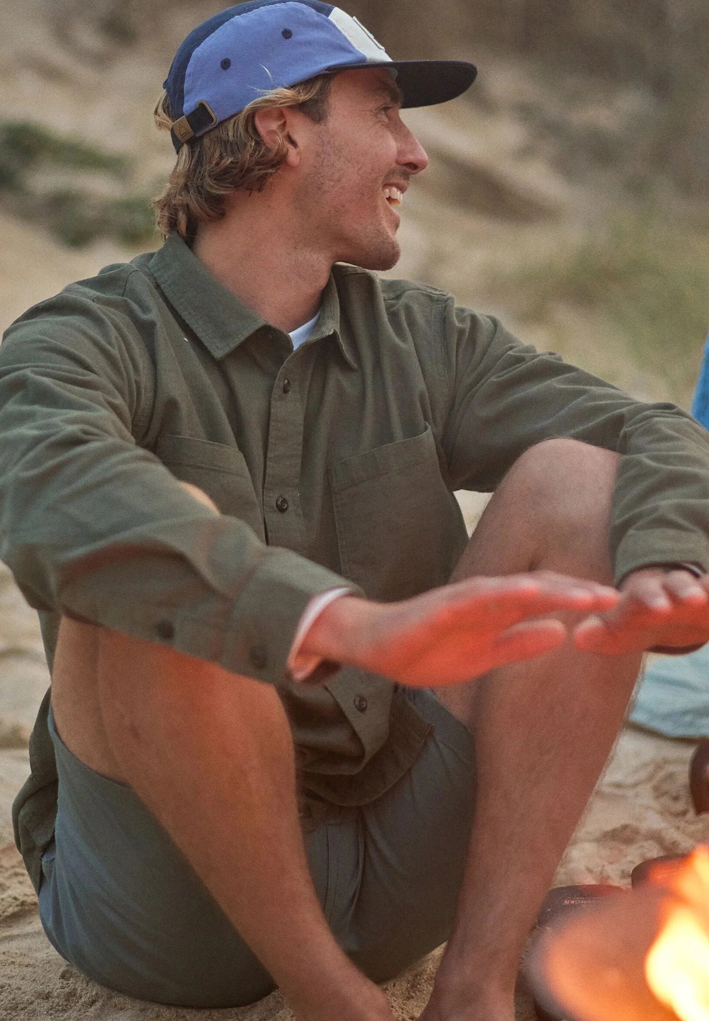 PASSENGER - Backcountry Cord Light Shirt - Dusty Olive - BACKYARD