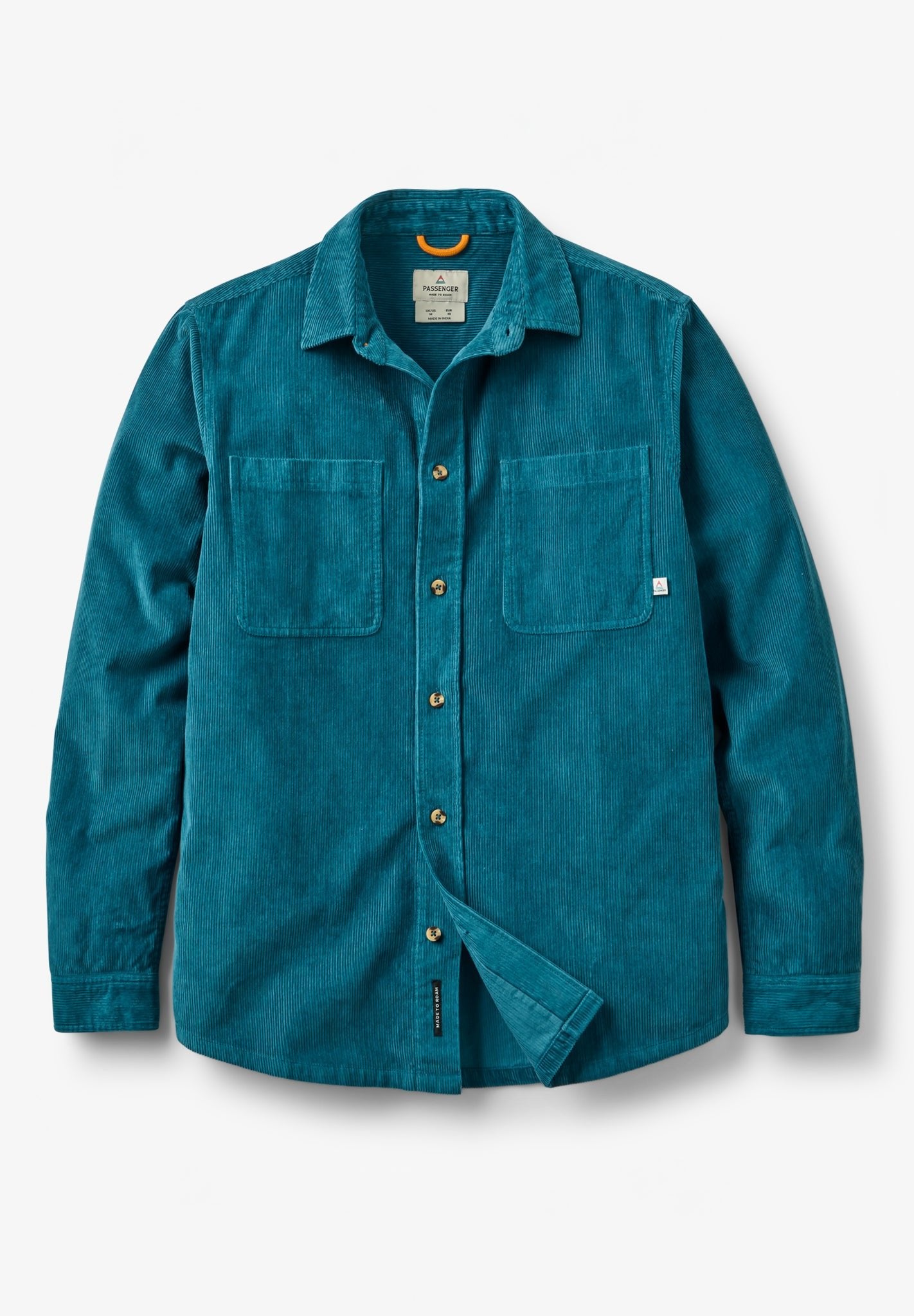 PASSENGER - Backcountry Cord Shirt - Tidal Blue - BACKYARD