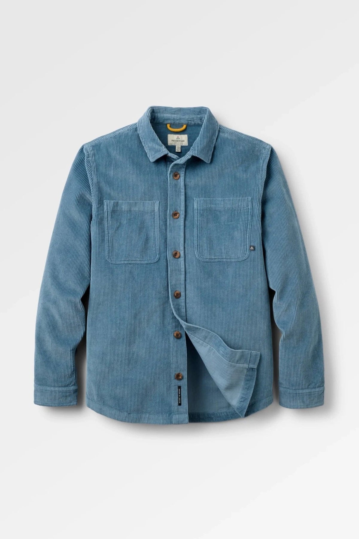 PASSENGER-Backcountry Heavyweight Cord Overshirt-Stormy Blue-BACKYARD