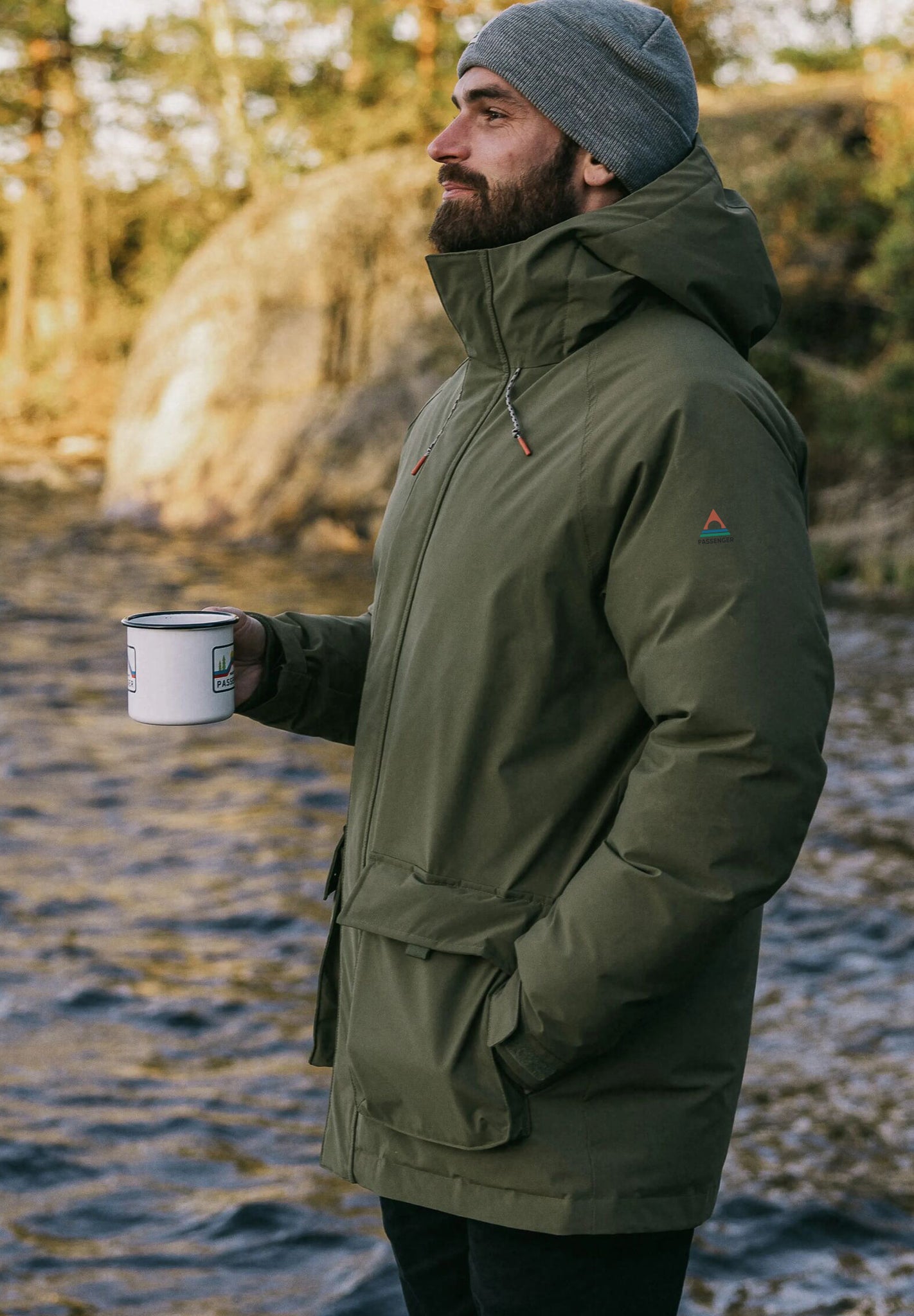 PASSENGER - Baltic Recycled Insulated Parka - Khaki - BACKYARD