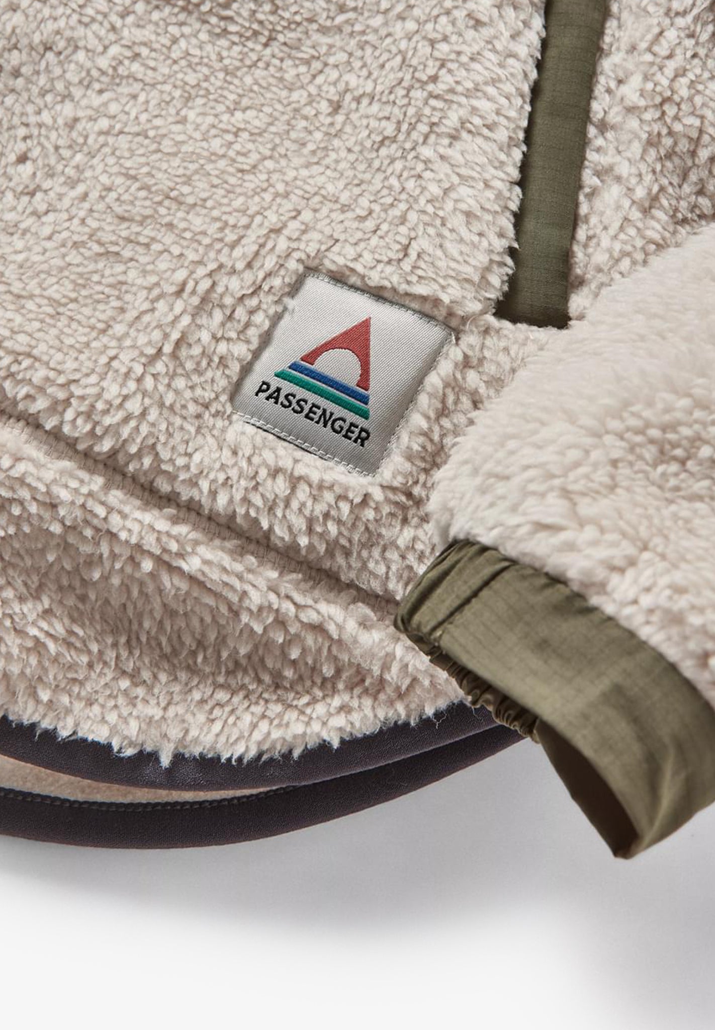 PASSENGER - Beaumont Recycled Sherpa Hooded Fleece - Vintage White - BACKYARD