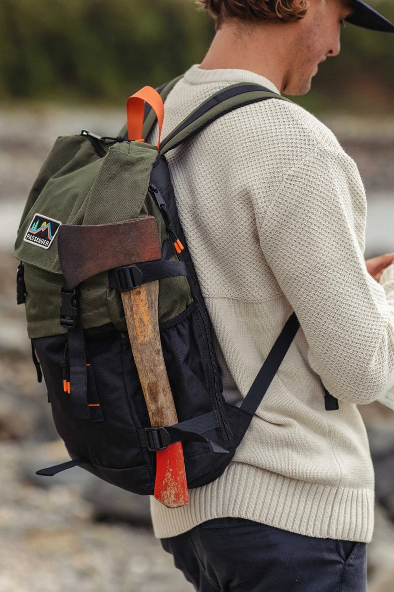 PASSENGER - Boondocker Recycled 26L Backpack - Black Khaki - BACKYARD