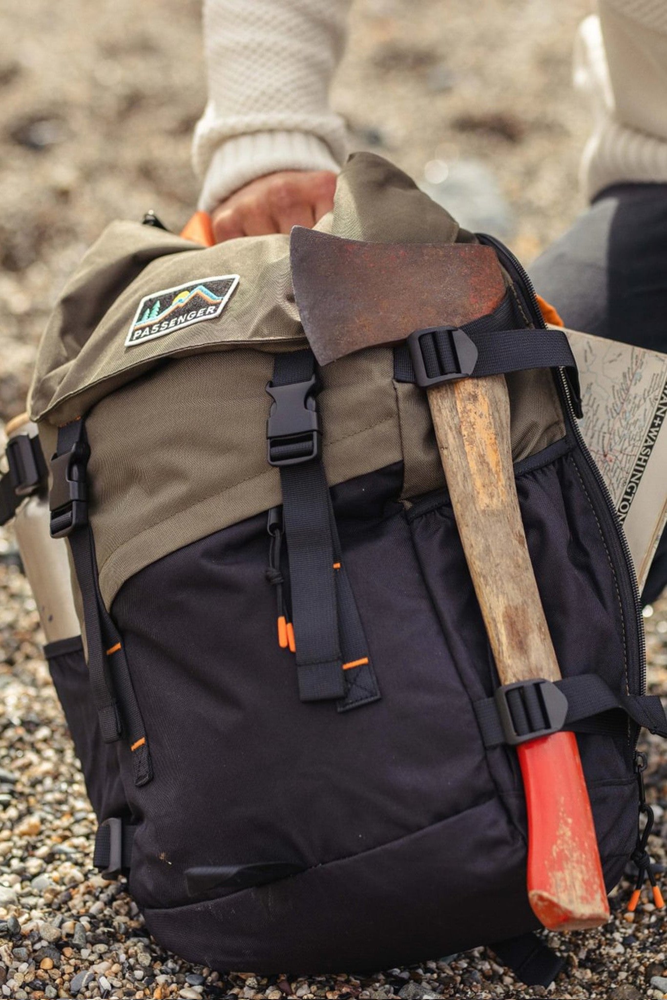 PASSENGER - Boondocker Recycled 26L Backpack - Black Khaki - BACKYARD