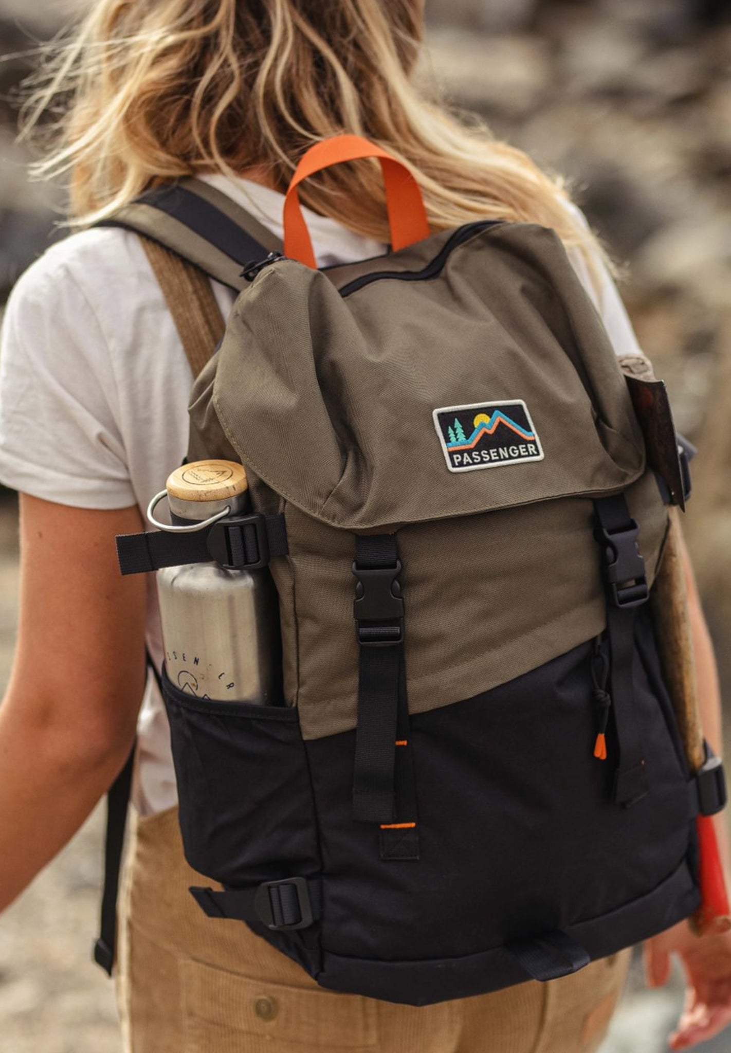 PASSENGER - Boondocker Recycled 26L Backpack - Black Khaki - BACKYARD