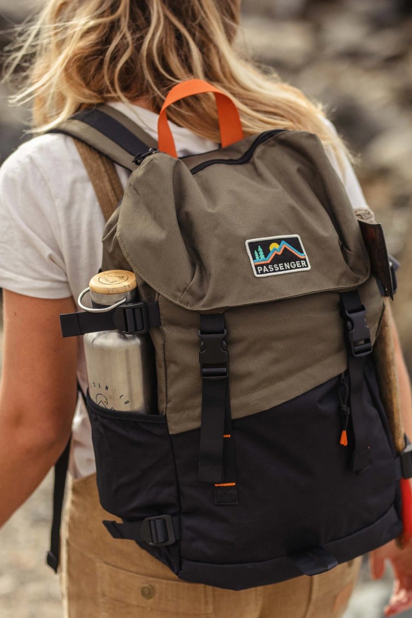 PASSENGER - Boondocker Recycled 26L Backpack - Black Khaki - BACKYARD