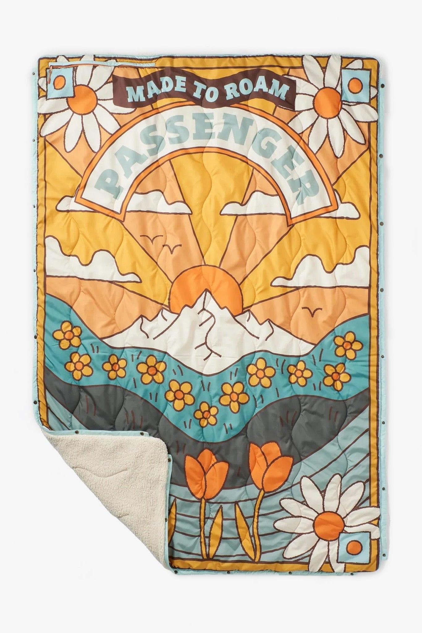 PASSENGER - Cabin Recycled Sherpa Blanket - Seasonal Graphic Birch - BACKYARD