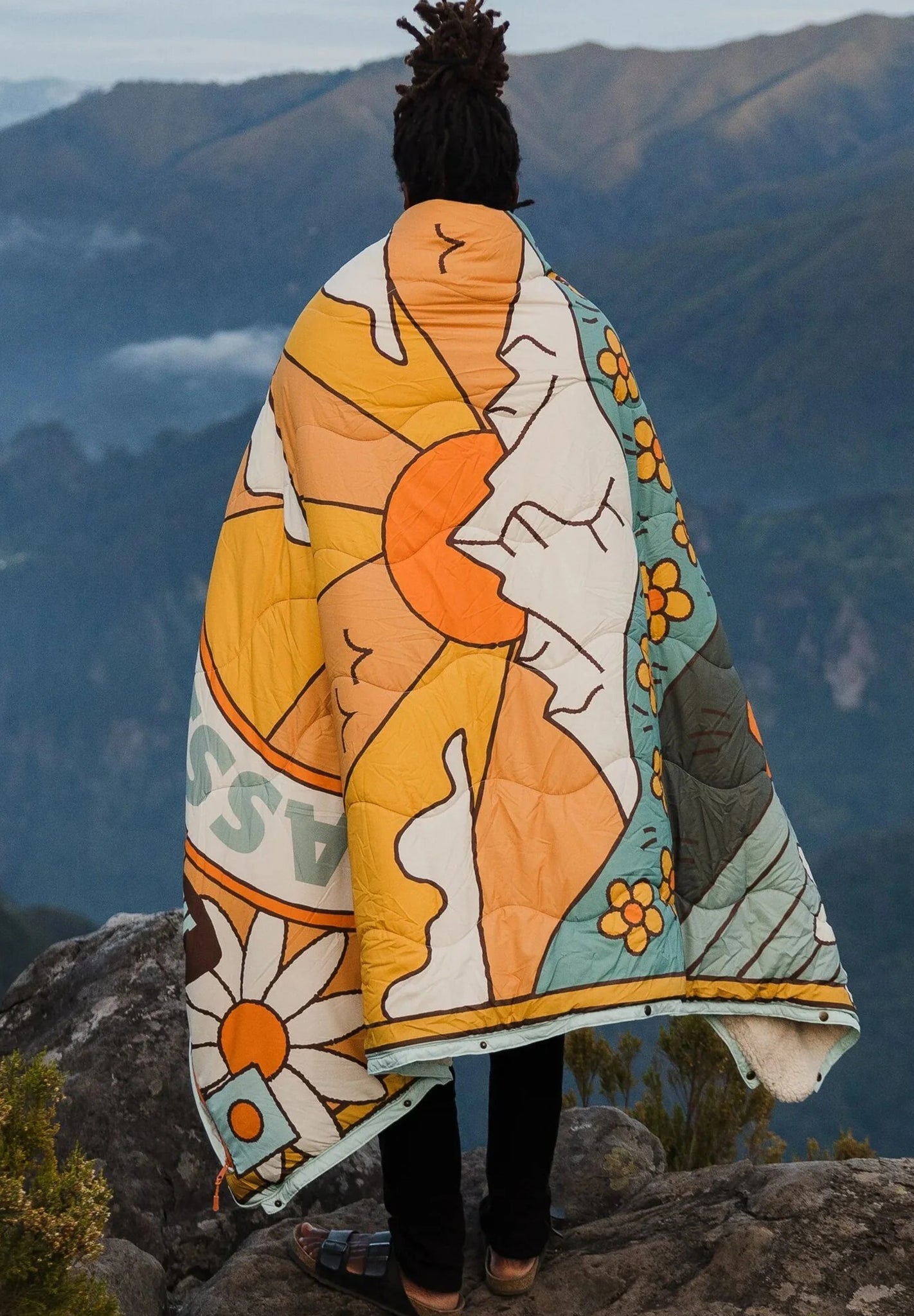 PASSENGER - Cabin Recycled Sherpa Blanket - Seasonal Graphic Birch - BACKYARD