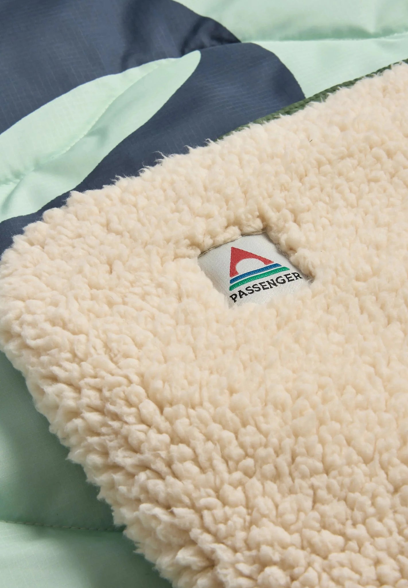 PASSENGER - Cabin Recycled Sherpa Blanket - Spearmint - BACKYARD