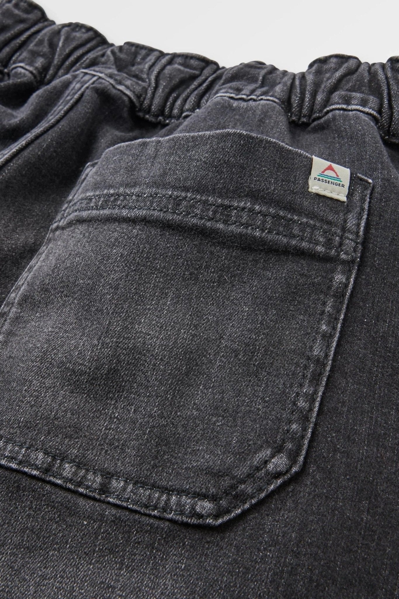 PASSENGER - Carriso Denim Short - Washed Black Denim - BACKYARD
