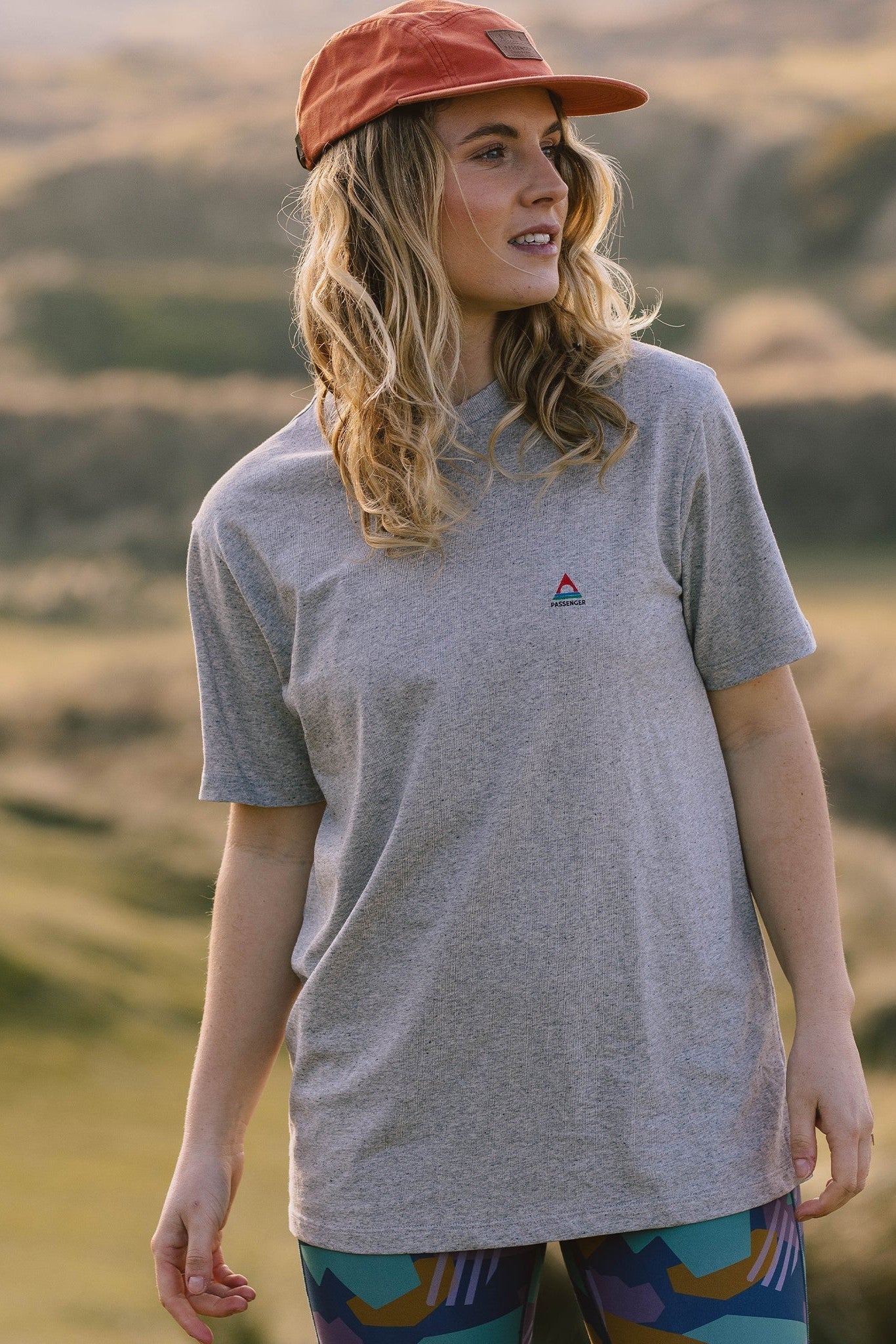 PASSENGER - Classic Logo Recycled Cotton T-Shirt - Mid Grey Marl - BACKYARD