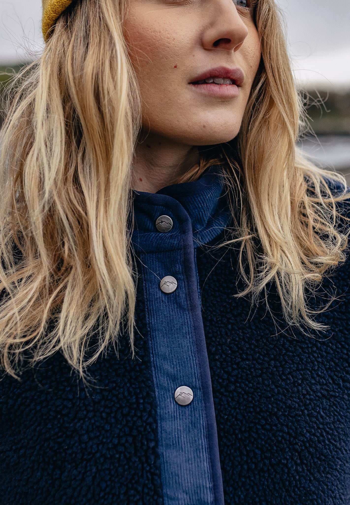 PASSENGER - Clover 2.0 Recycled Sherpa Fleece - Deep Navy - BACKYARD