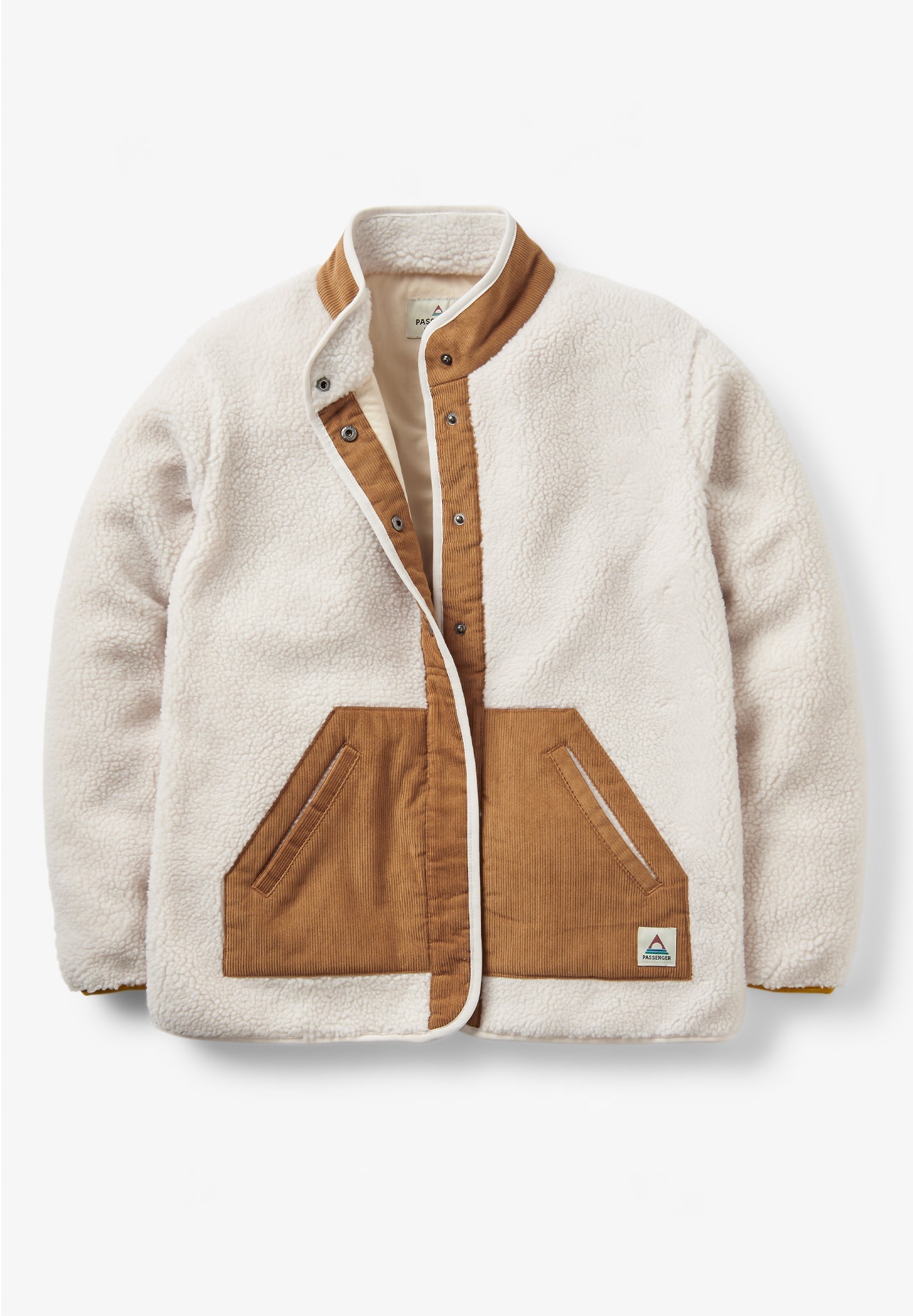 PASSENGER - Clover 2.0 Recycled Sherpa Fleece - Vintage White - BACKYARD