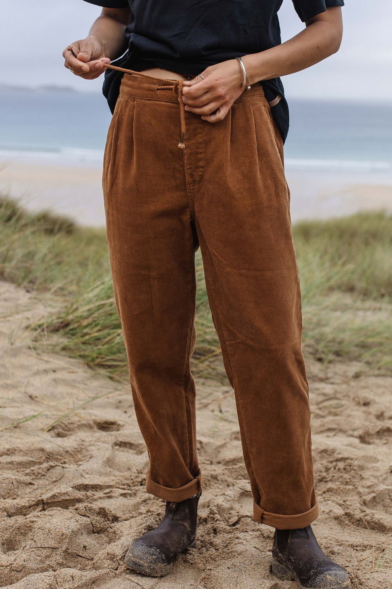 PASSENGER - Compass Recycled Corduroy Trouser - Coconut - BACKYARD