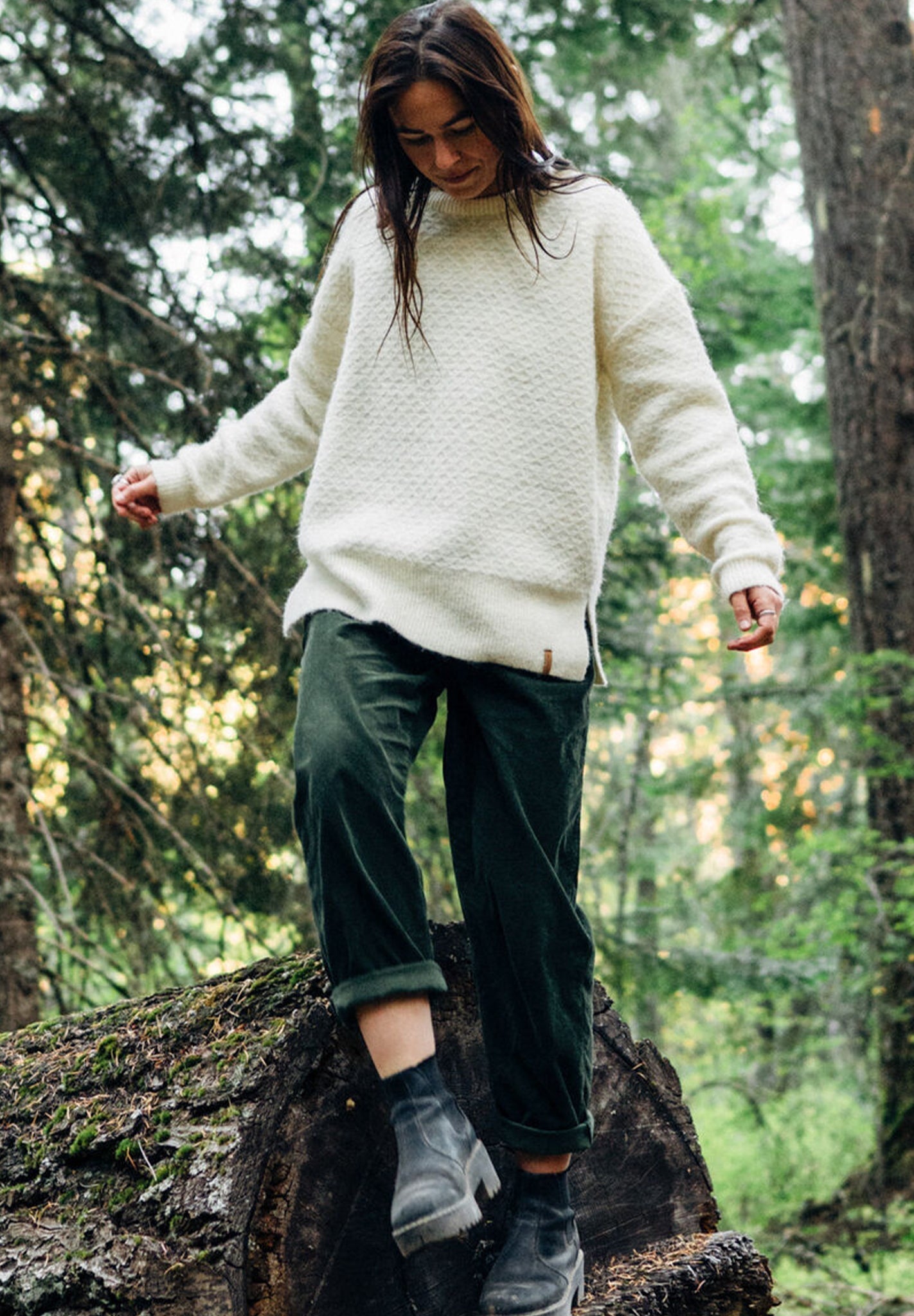 PASSENGER - Compass Recycled Corduroy Trouser - Fir Tree - BACKYARD