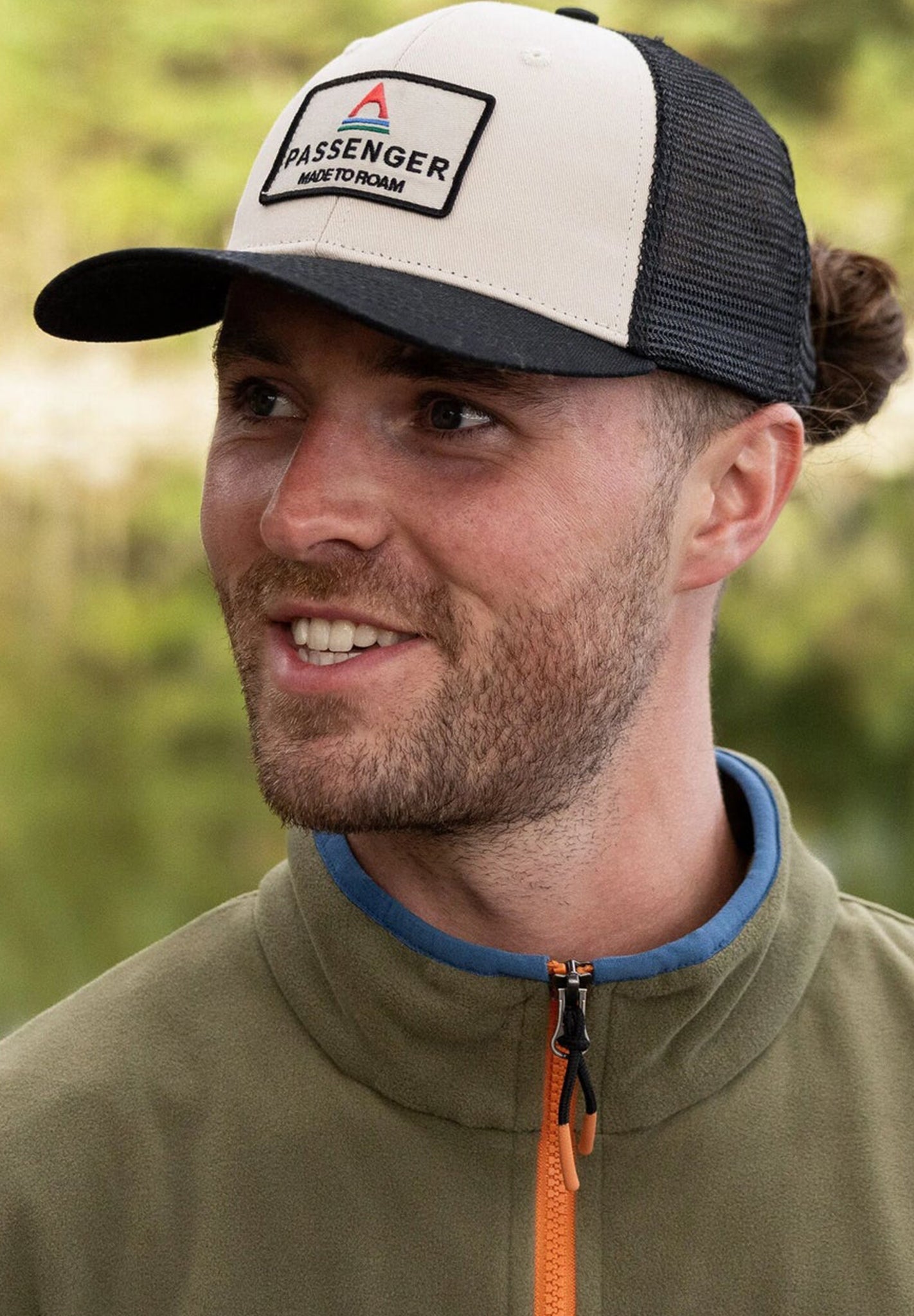 PASSENGER - Core Organic Cotton Trucker Cap - Black White - BACKYARD