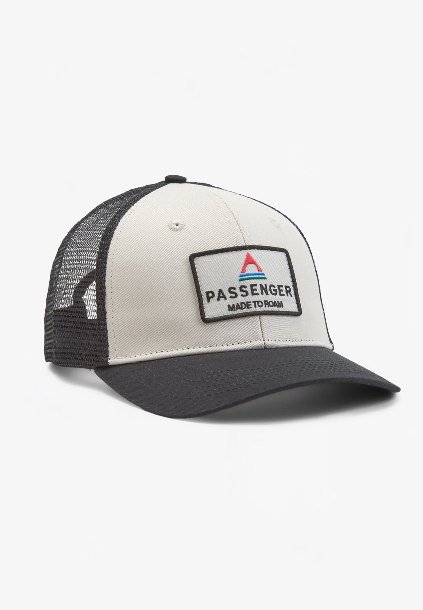 PASSENGER - Core Organic Cotton Trucker Cap - Black White - BACKYARD