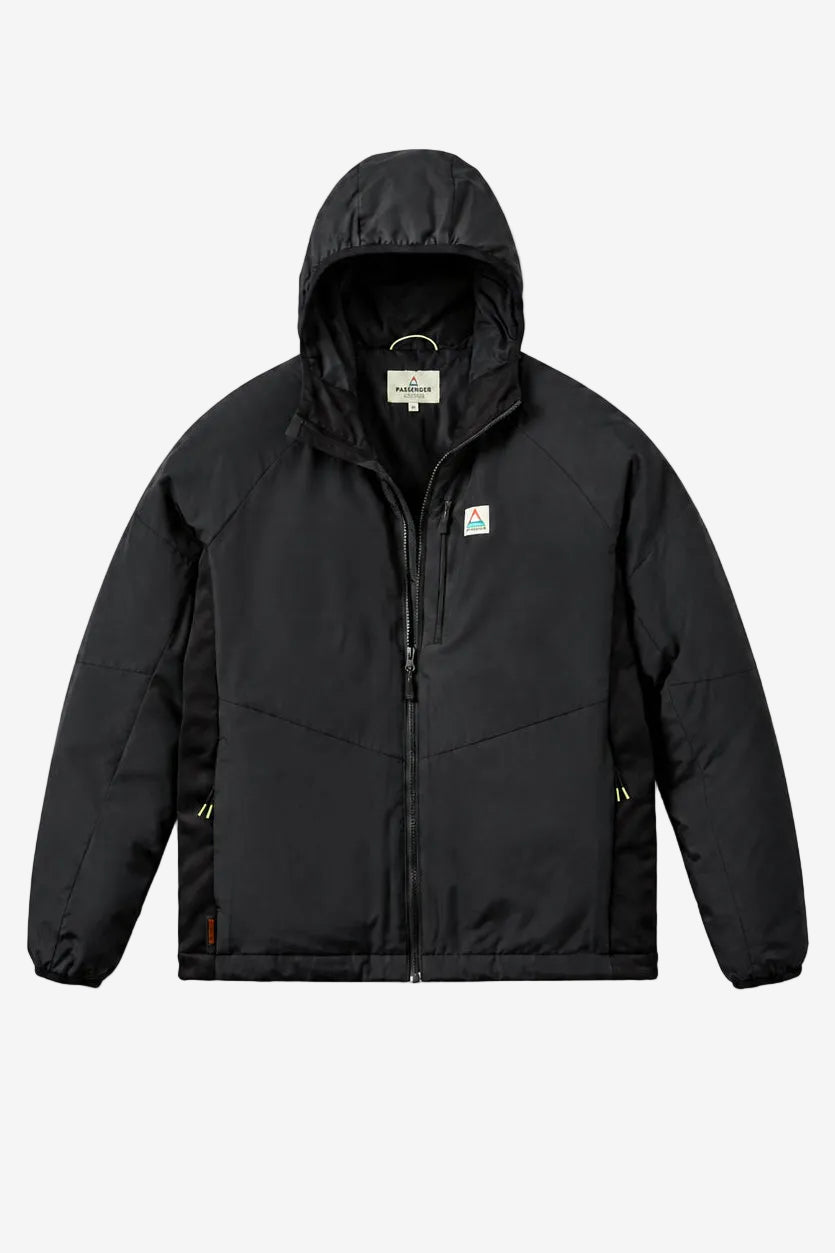 PASSENGER - Daybreak Jacket Lightweight Recycled Thermore® Insulated - Black - BACKYARD