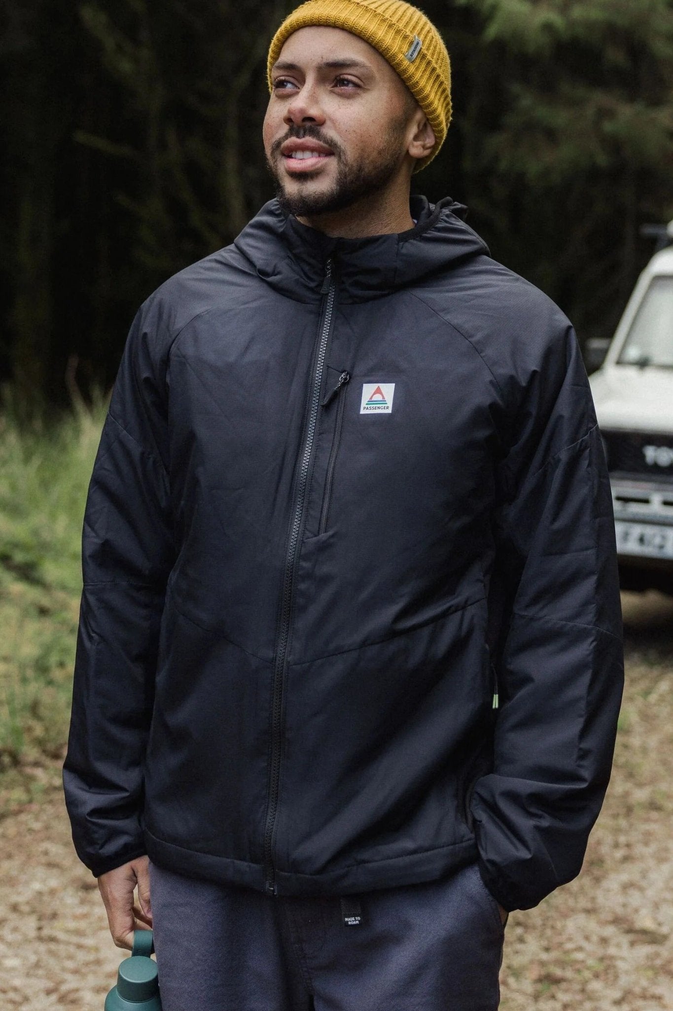 PASSENGER - Daybreak Jacket Lightweight Recycled Thermore® Insulated - Black - BACKYARD