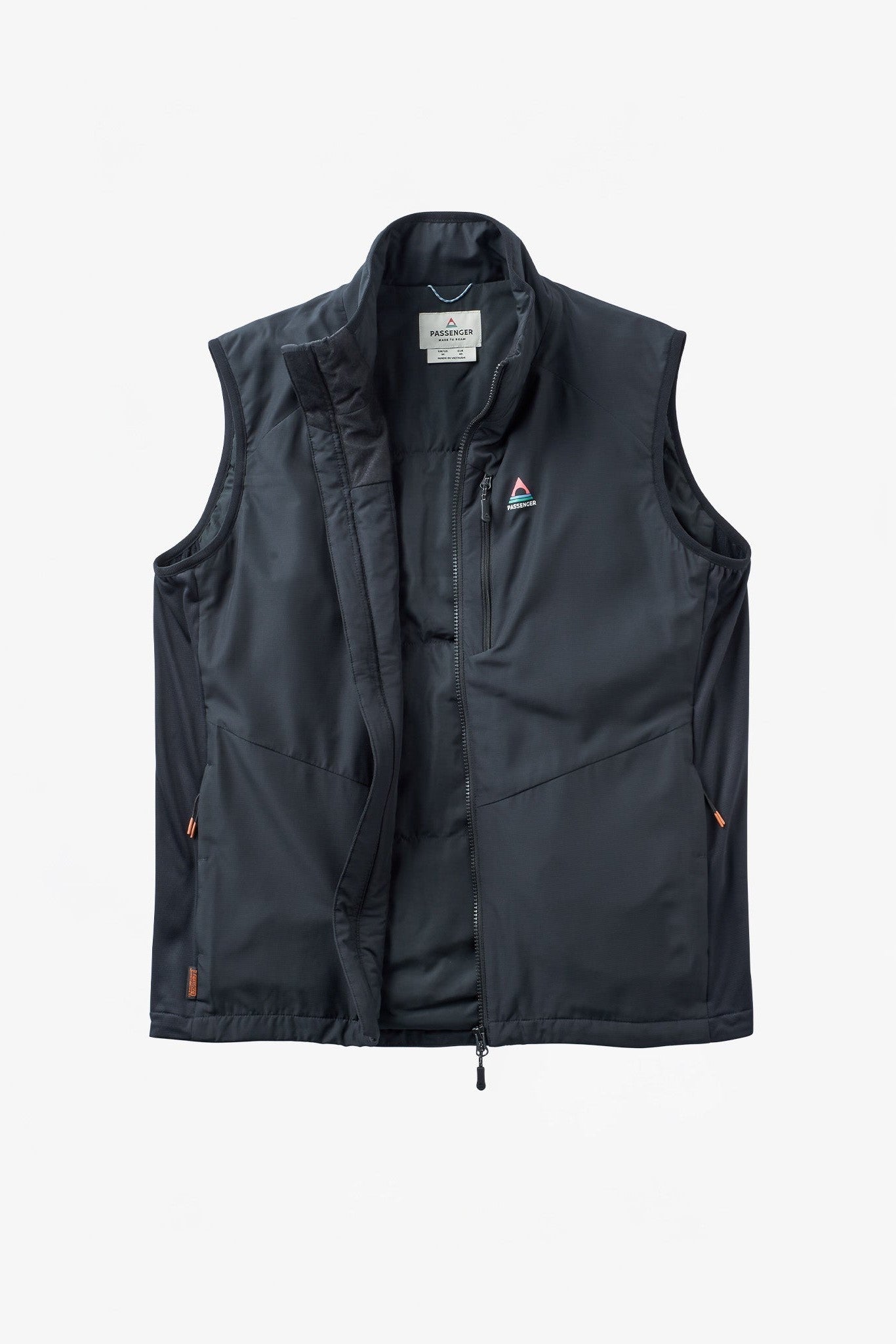 PASSENGER - Daybreak Lightweight Men's Recycled Thermore® Insulated Vest - Black - BACKYARD