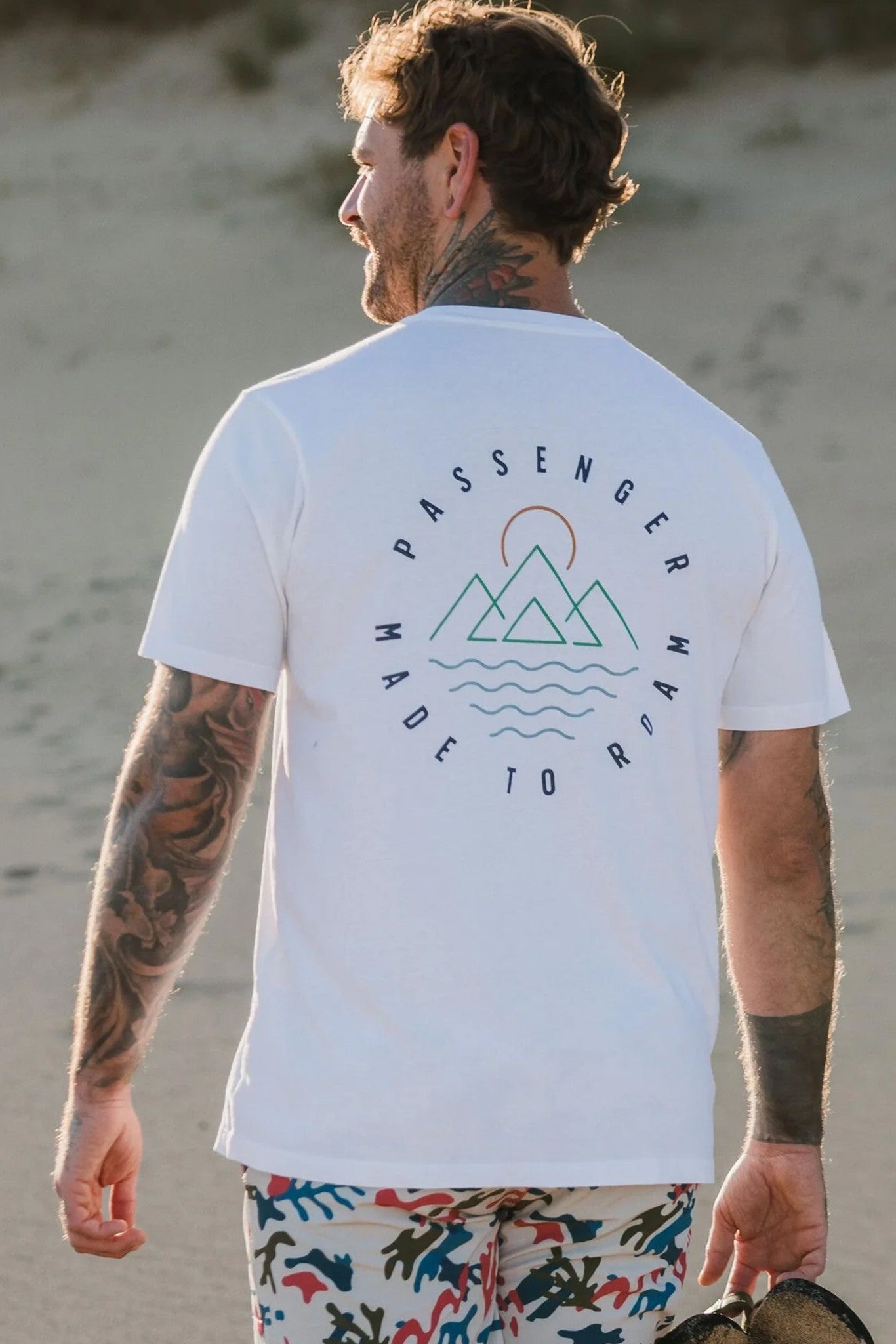PASSENGER - Escapism Recycled Cotton T-Shirt - White - BACKYARD