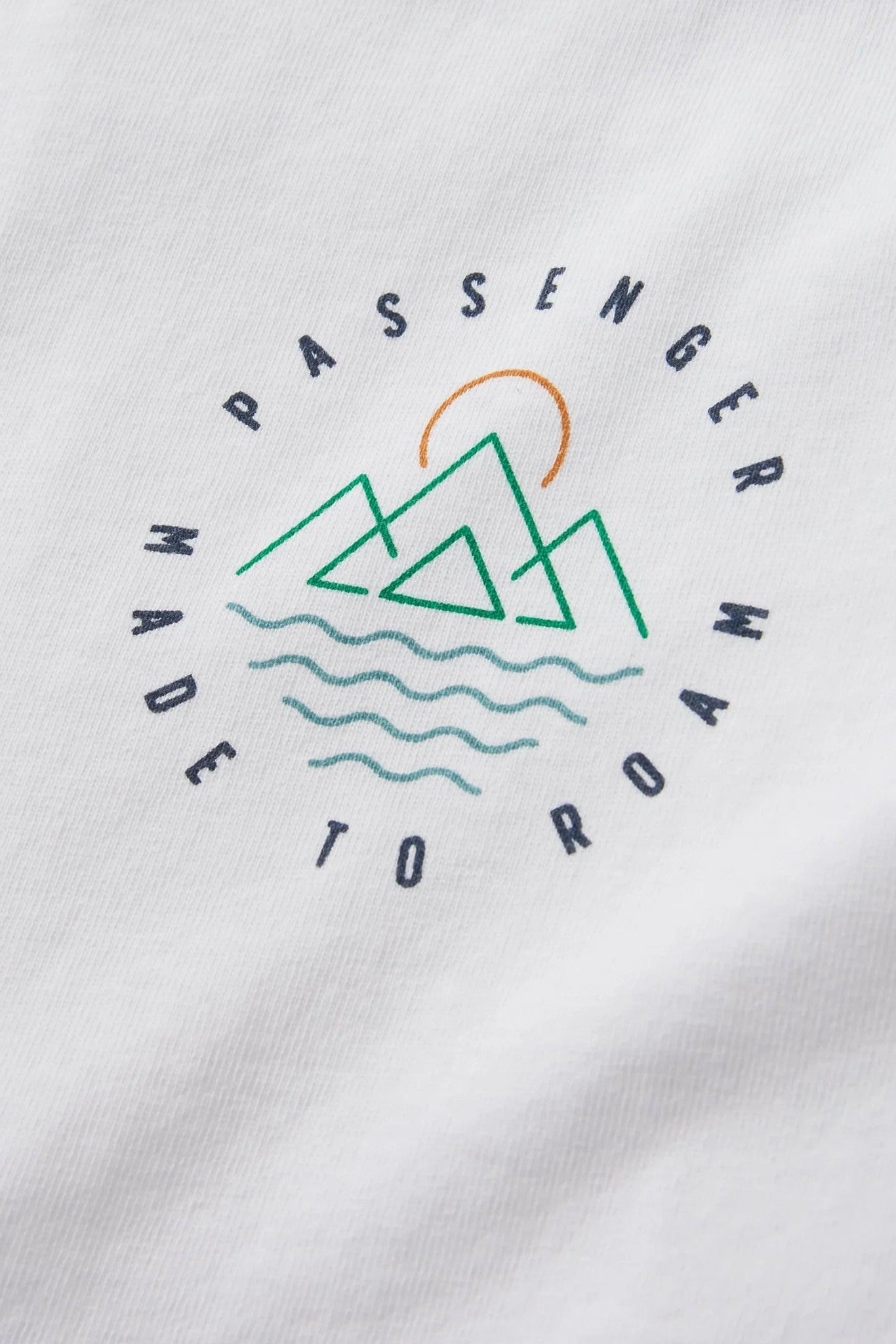 PASSENGER - Escapism Recycled Cotton T-Shirt - White - BACKYARD