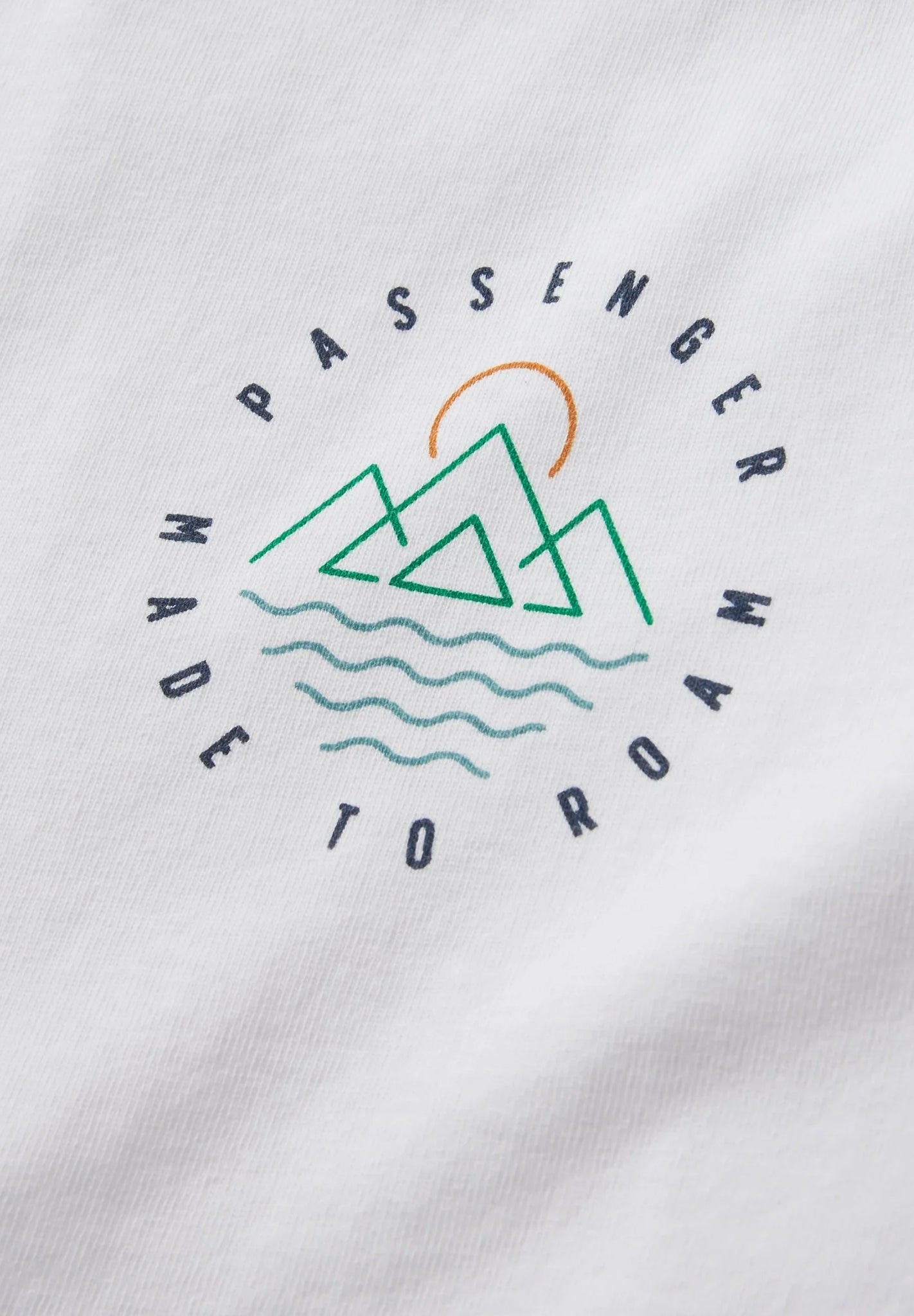 PASSENGER - Escapism Recycled Cotton T-Shirt - White - BACKYARD