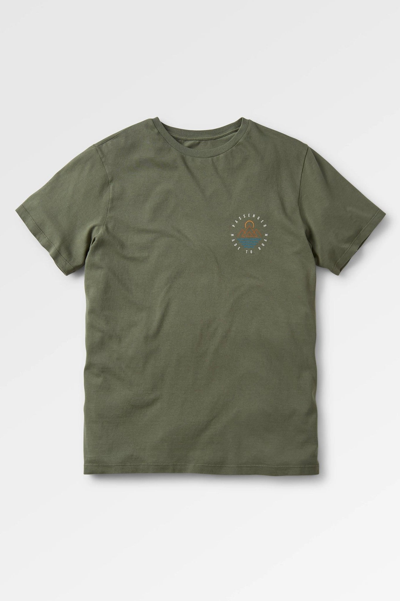 PASSENGER - Escapism Recycled Cotton T-Shirt - Dusty Olive - BACKYARD