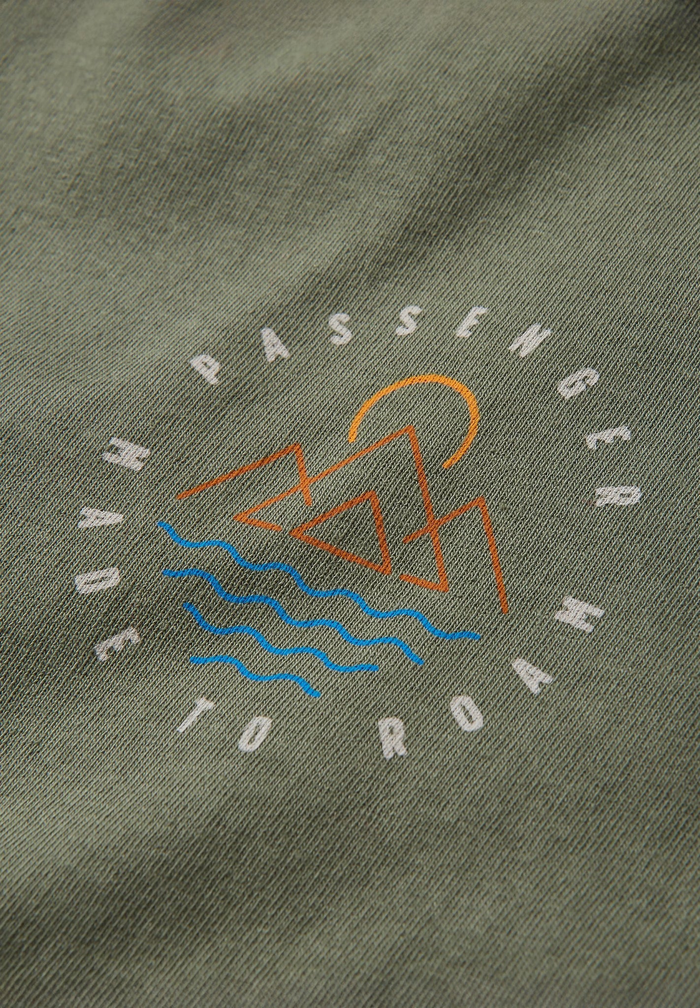 PASSENGER - Escapism Recycled Cotton T-Shirt - Dusty Olive - BACKYARD