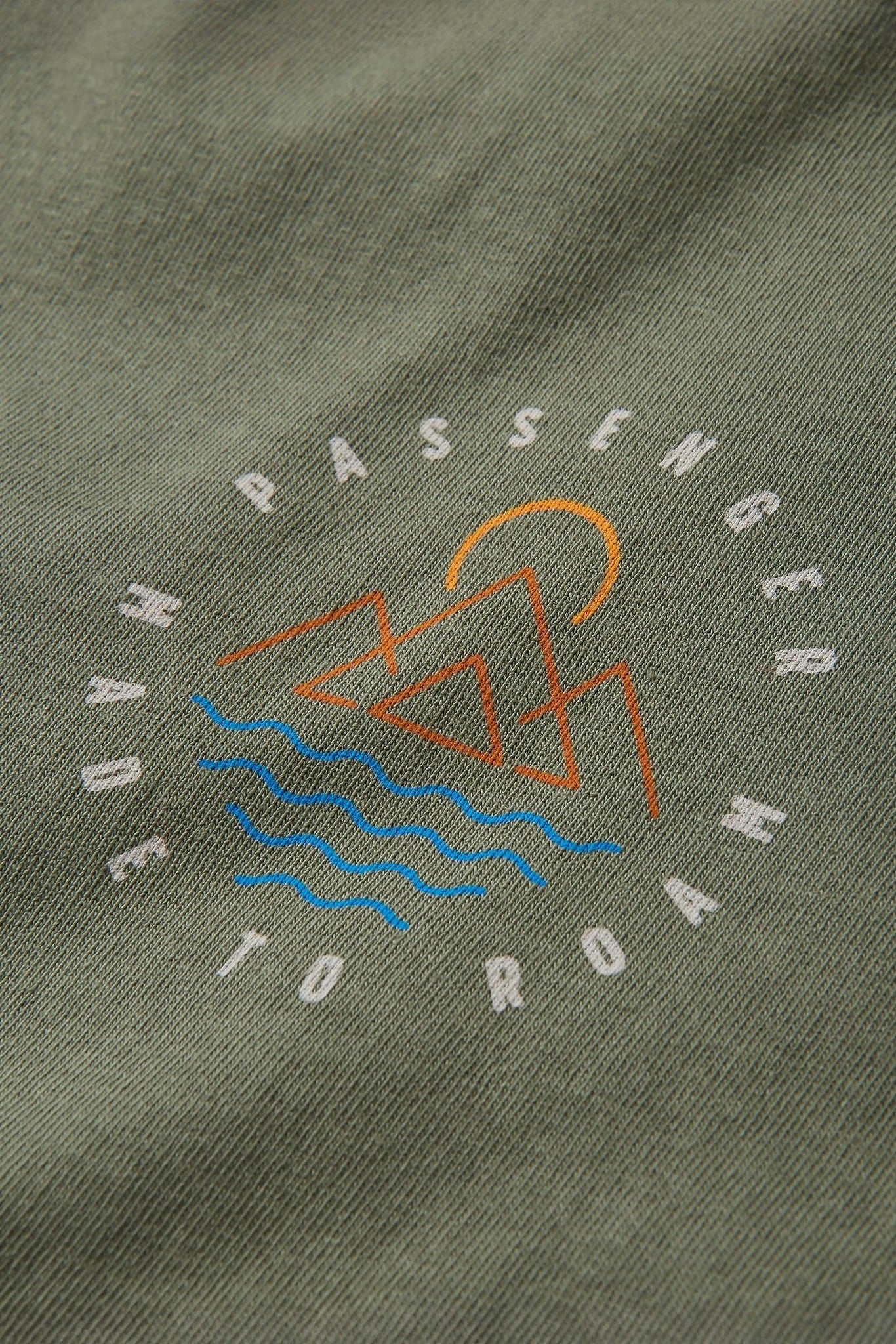 PASSENGER - Escapism Recycled Cotton T-Shirt - Dusty Olive - BACKYARD