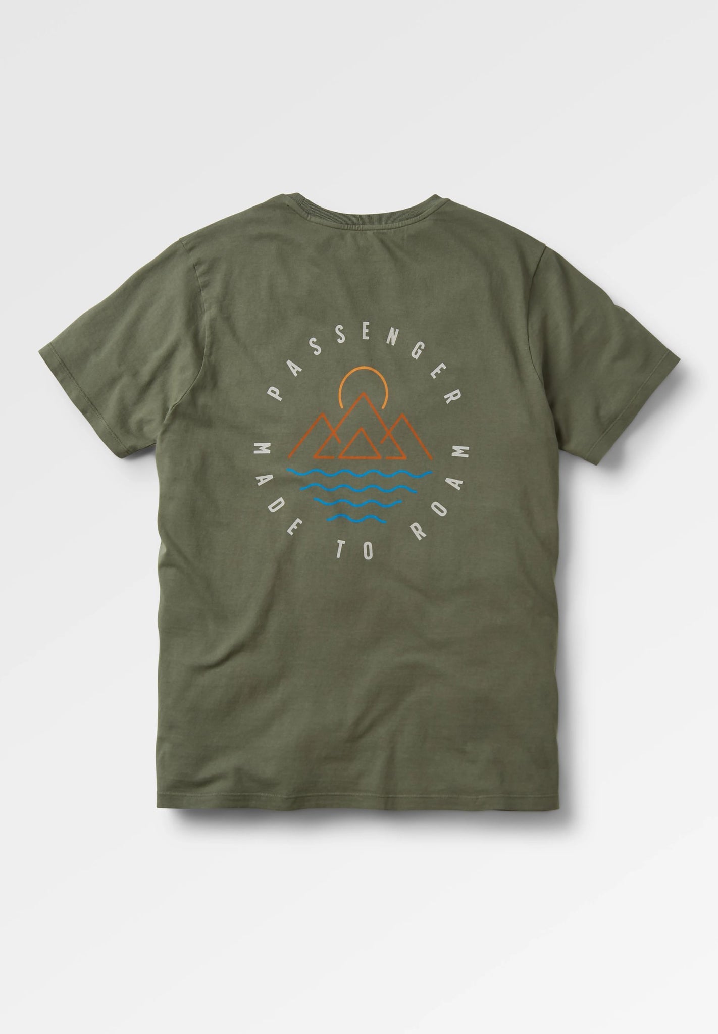 PASSENGER - Escapism Recycled Cotton T-Shirt - Dusty Olive - BACKYARD